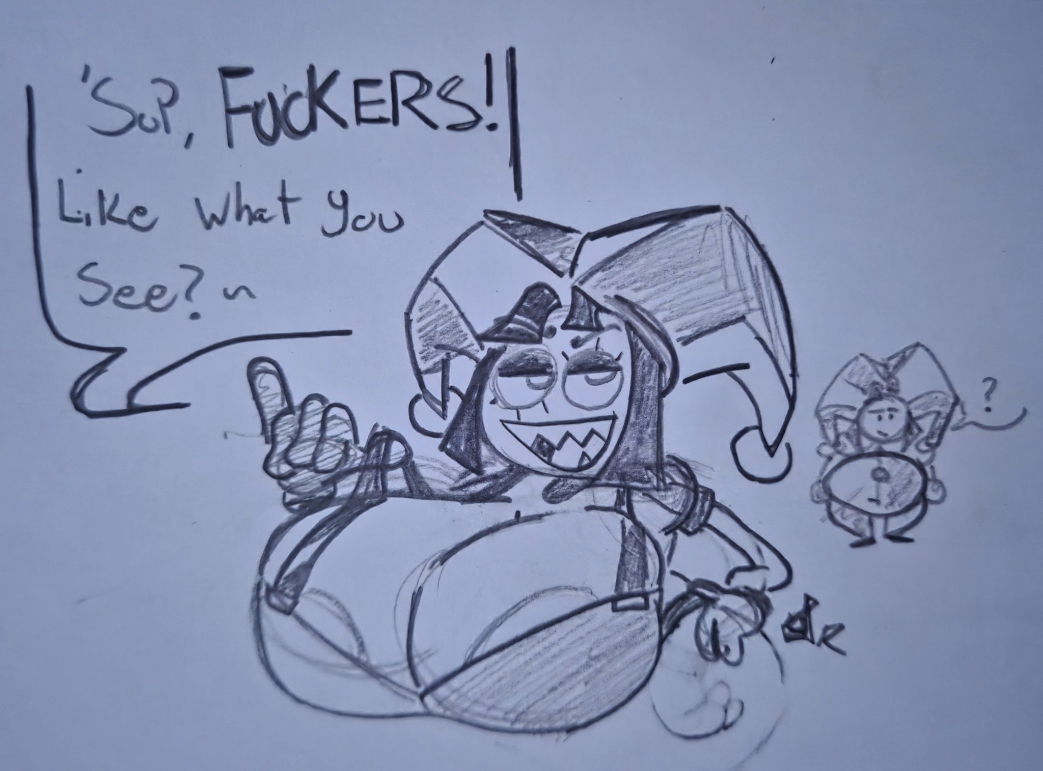 breasts, breasts bigger than head, cleavage, evil pomni (the amazing digital circus), pixxyvoid, pomni (the amazing digital circus), the amazing digital circus