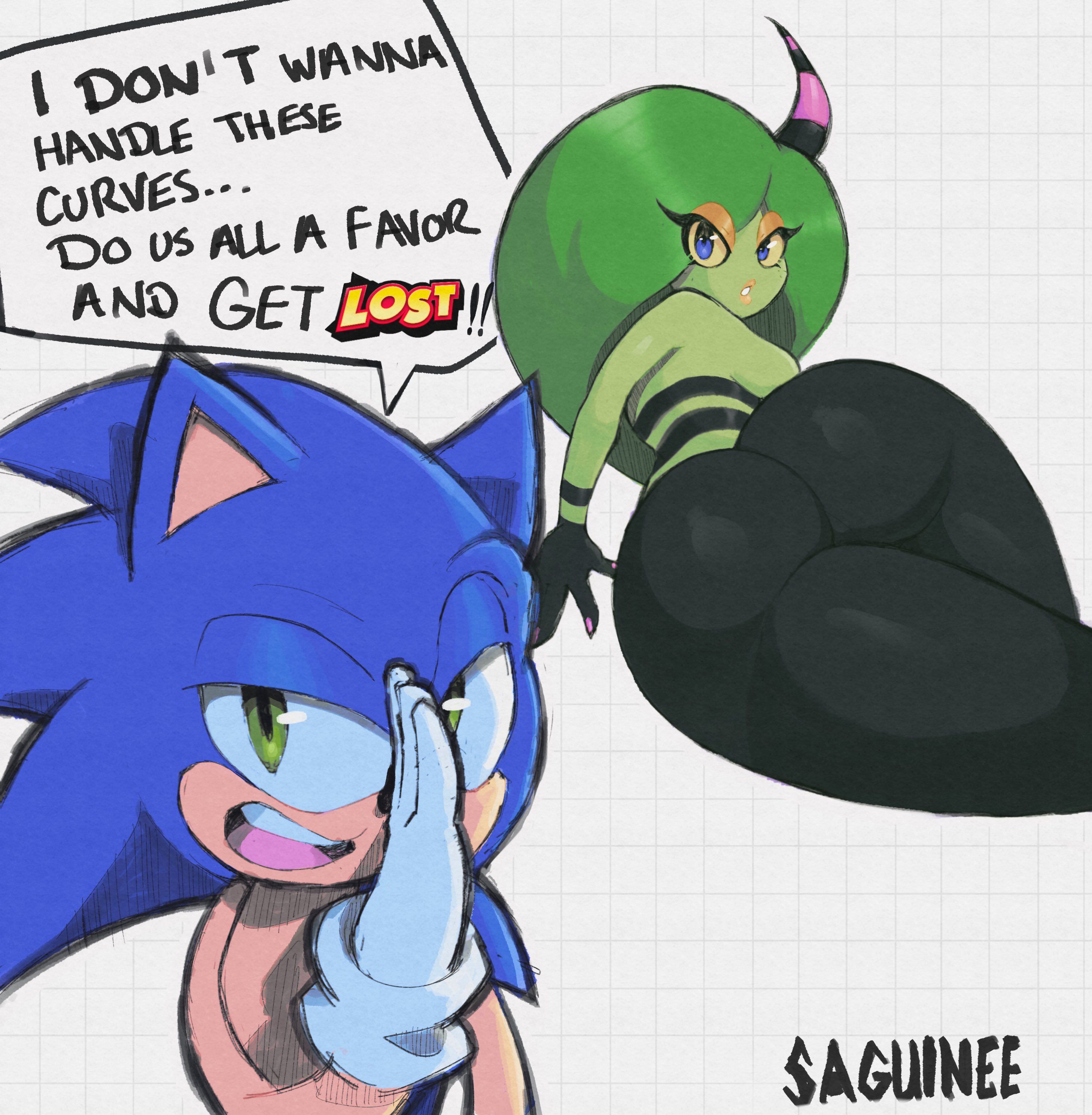 ass, funny, saguinee, sega, sonic (series), sonic lost world, sonic the hedgehog, sonic the hedgehog (series), thicc, zeena