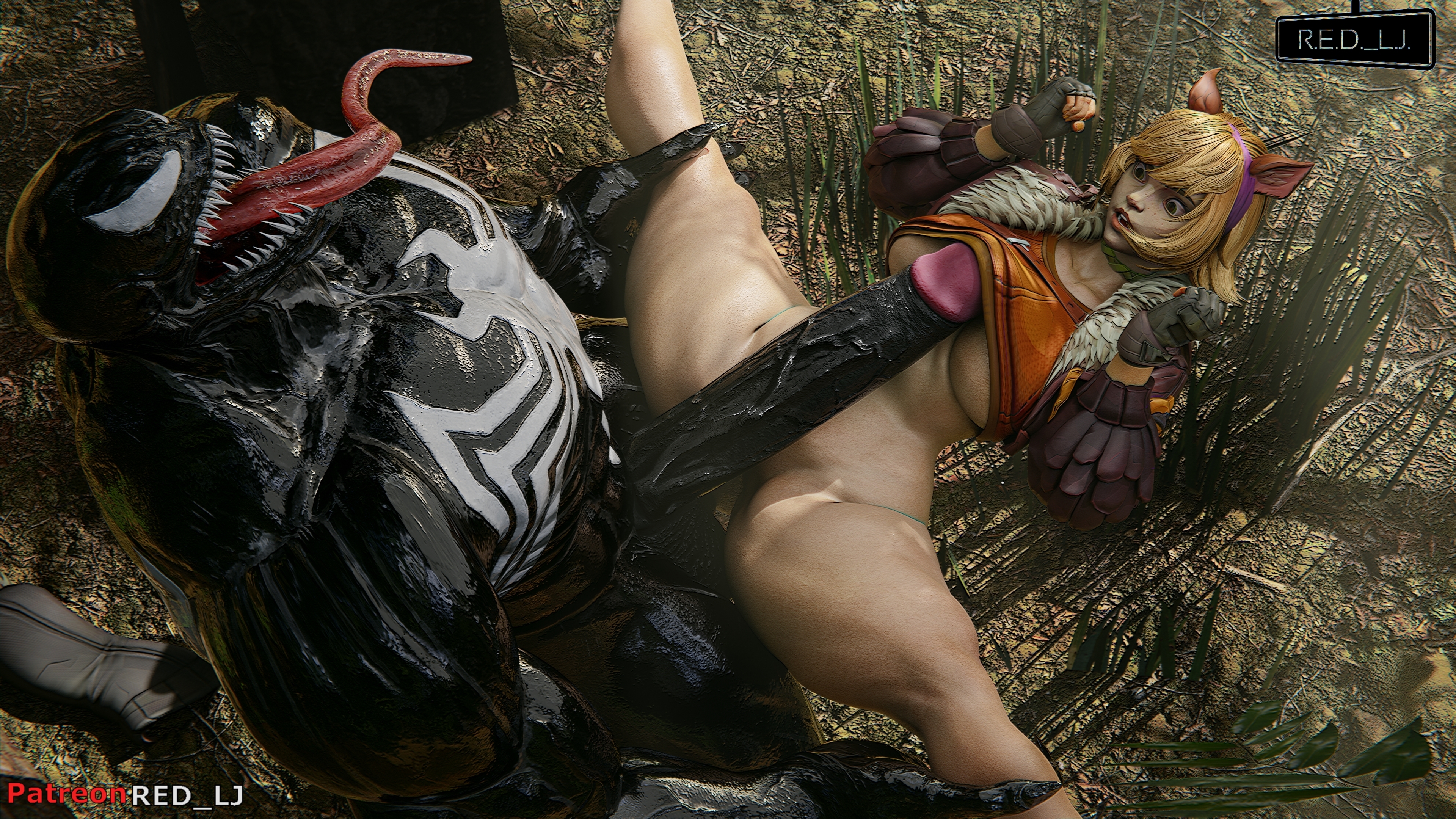 1girls, 3d, animal ears, blender, chubby female, enormous penis, female, male, marvel, marvel comics, marvel rivals, monster cock, patreon username, penis, penis on stomach, red lj, splits, squirrel ears, squirrel girl, squirrel girl (marvel rivals), squirrel girl (marvel), venom (marvel)