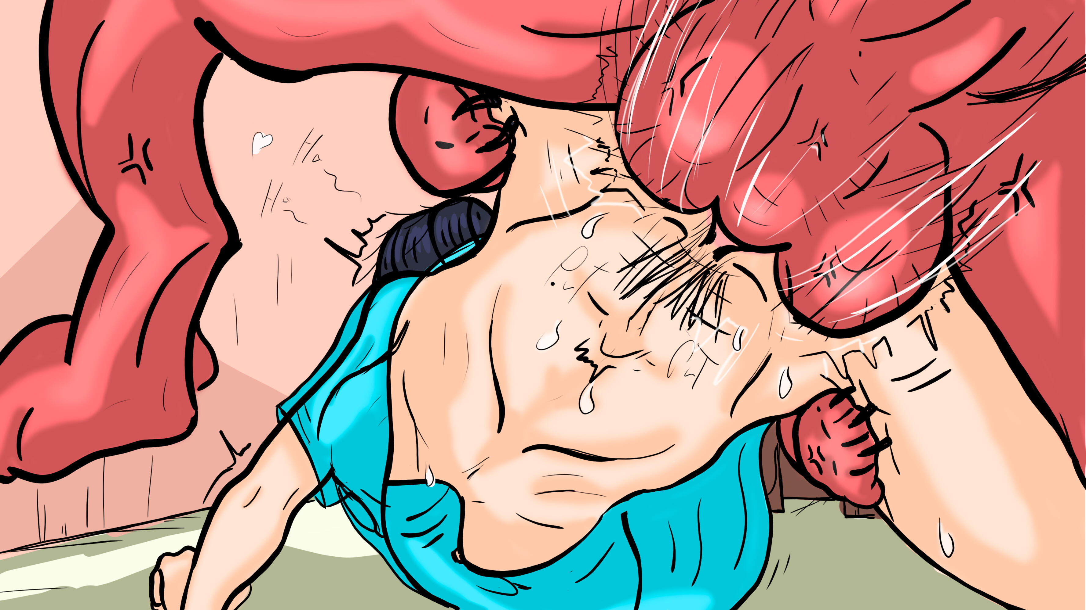 2d, back view, balls, black hair, blush, canine, canine on human, deep penetration, doggy style, dominant feral, domination, female, female on feral, femsub, feral, feral dominating human, feral on female, feral on human, feral penetrating, feral penetrating human, from behind, fucked into submission, fucked senseless, hairy pussy, hanging breasts, human, human female, human on feral, human penetrated, maledom, medium breasts, open mouth, pale skin, pale-skinned female, panting, pounding, pubic hair, rough sex, short hair, submissive human, wowstuff, zoophilia