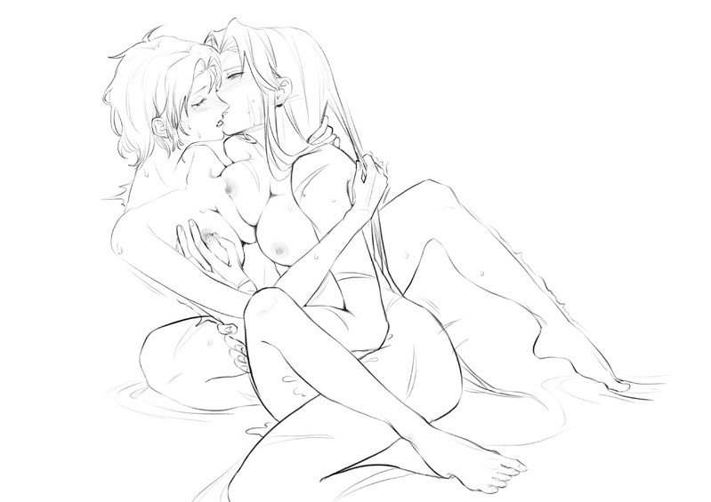 2girls, breasts, chesed, dogbailang, female, female only, female/female, gebura (lobotomy corporation), holding breast, lesbian couple, lesbian kiss, lesbian sex, library of ruina, lobotomy corporation, multiple females, multiple girls, project moon, rule 63, spread legs, tribadism, yuri