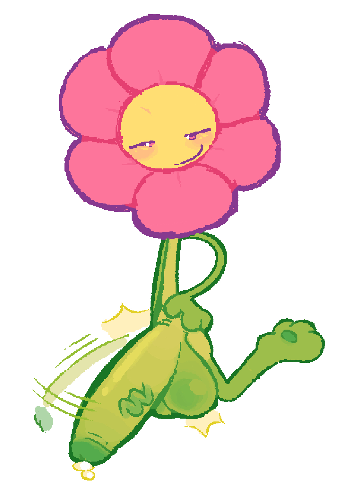 balls, battle for dream island, bfdi, big penis, cum, flower, flower (bfdi), labbit1337, male, object shows, penis