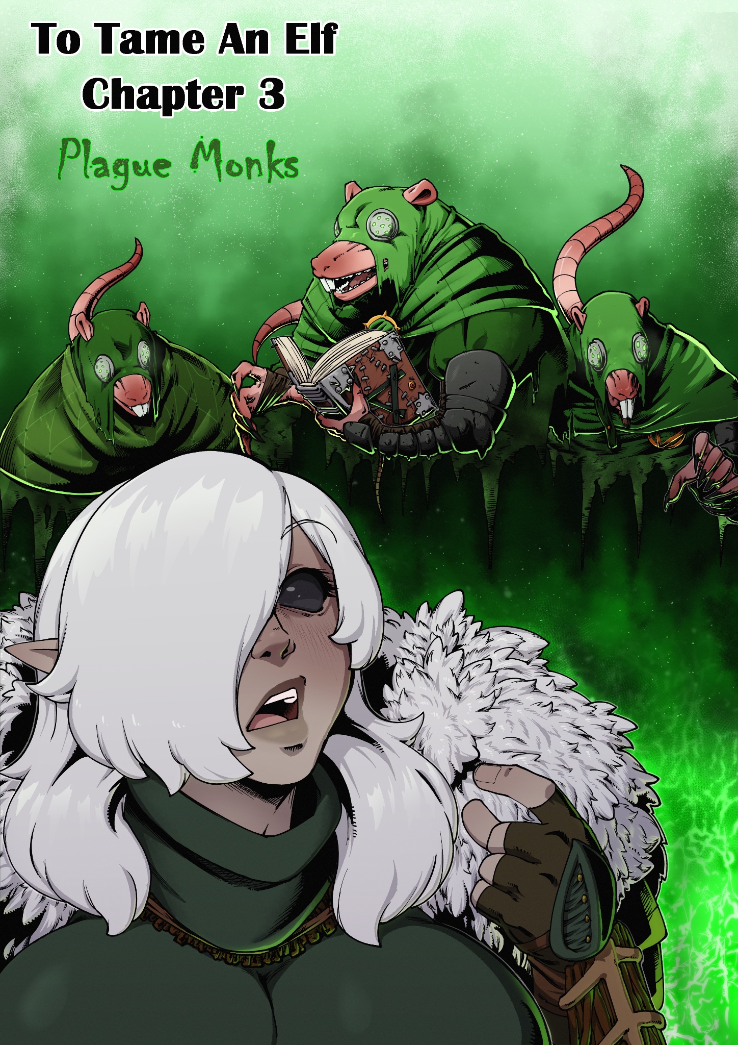 1girls, ambiguous penetration, anal, anthro, black eyes, black pupils, black sclera, breasts, clothed, clothing, elf, elf ears, female, fur, hair, kerillian, male, noahdoesart, pointy ears, rat, rodent, skaven, vermintide, warhammer (franchise), warhammer fantasy, white hair, wood elf, wood elf (warhammer)