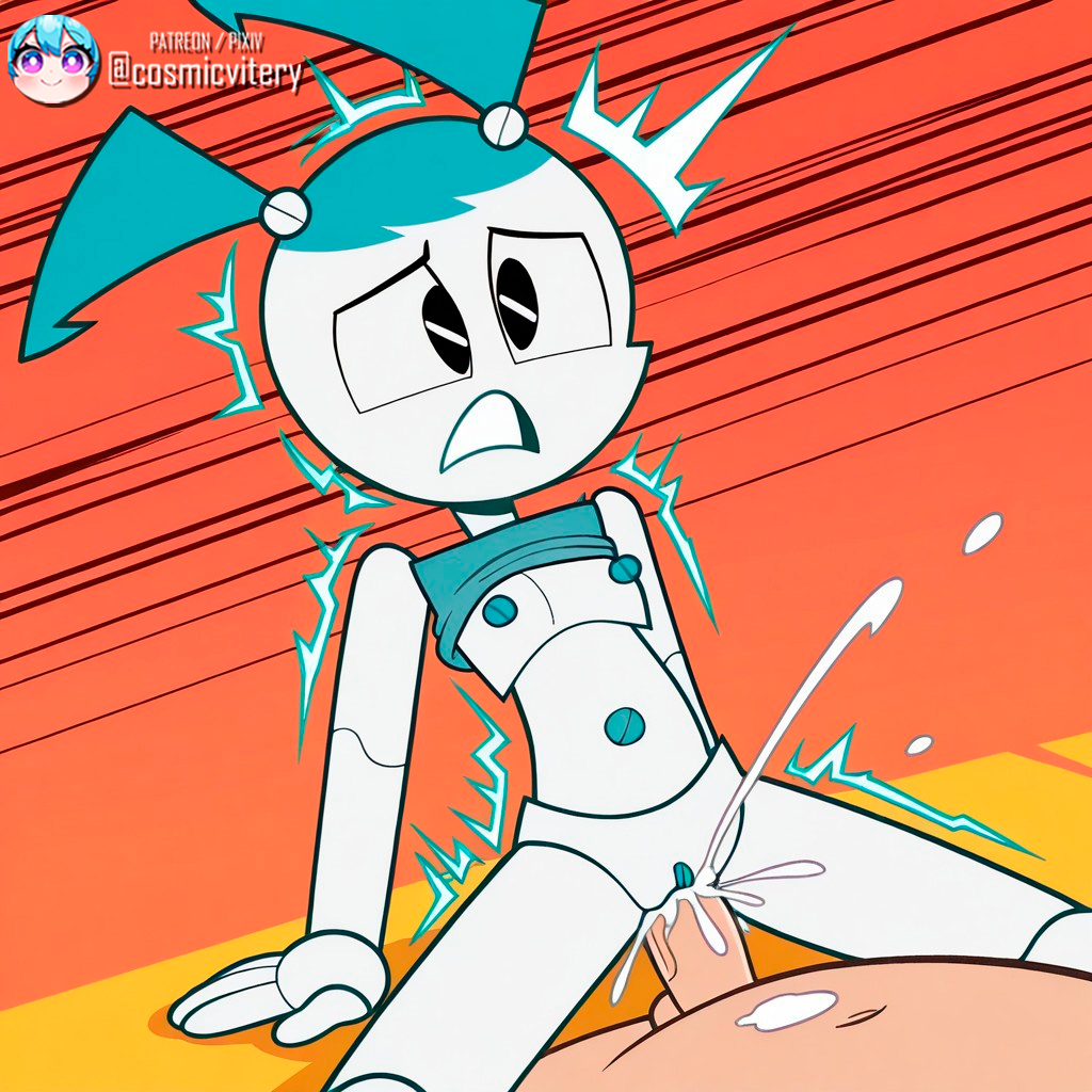 ai_generated cosmicvitery jenny_wakeman my_life_as_a_teenage_robot nsfw partial_male robot_girl xj-9 xjenn9
