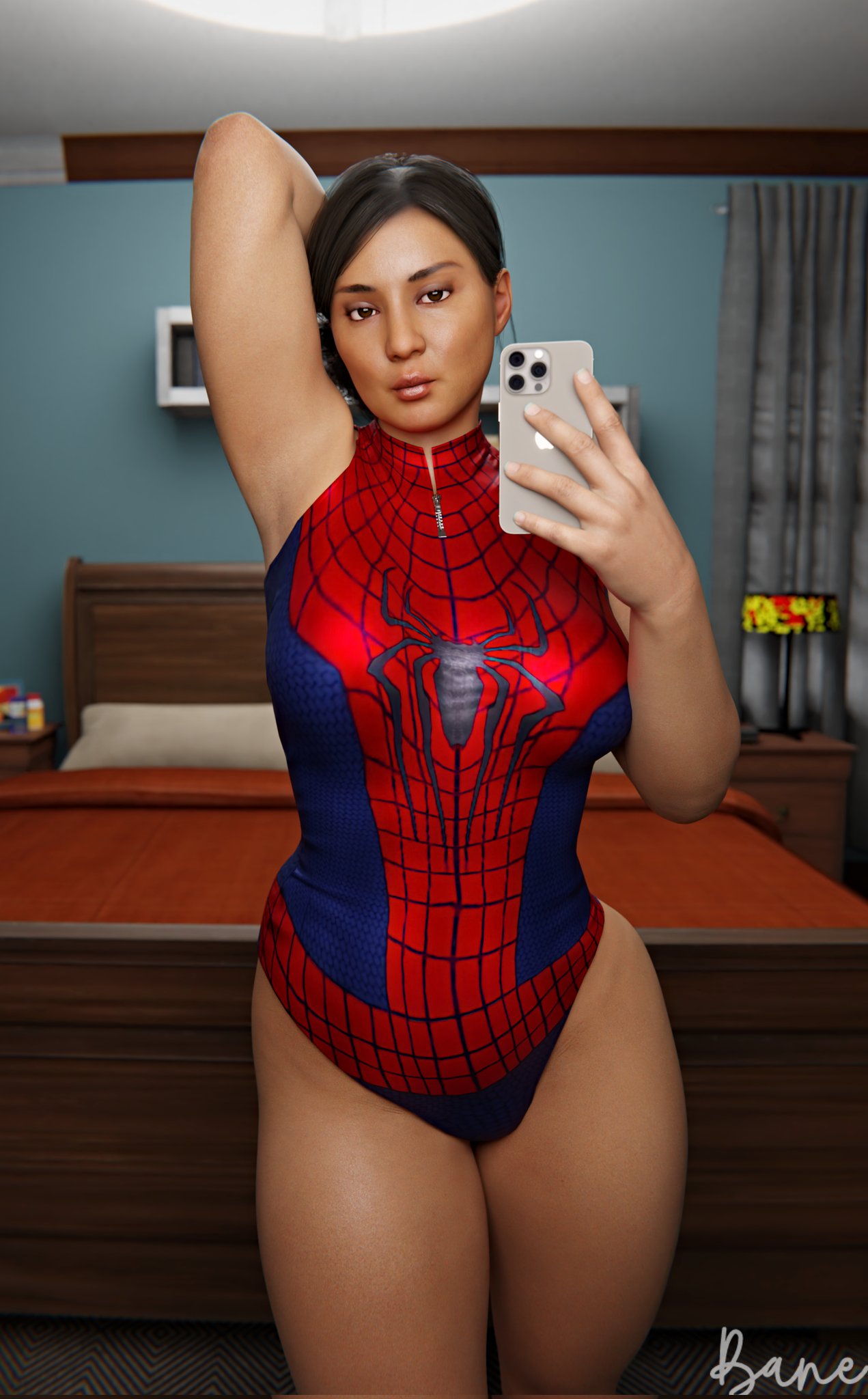 1girls, 3d, ass, big ass, big breasts, breasts, curvaceous, curvy, curvy figure, female, hips, hourglass figure, light skin, light-skinned female, malicious bane, marvel, marvel comics, mature, mature female, rio morales, rio morales (insomniac), slim waist, spider-man (cosplay), spider-man (ps4), spider-man (series), spider-man 2 (ps5), spider-man: miles morales (ps5), voluptuous, waist, wide hips