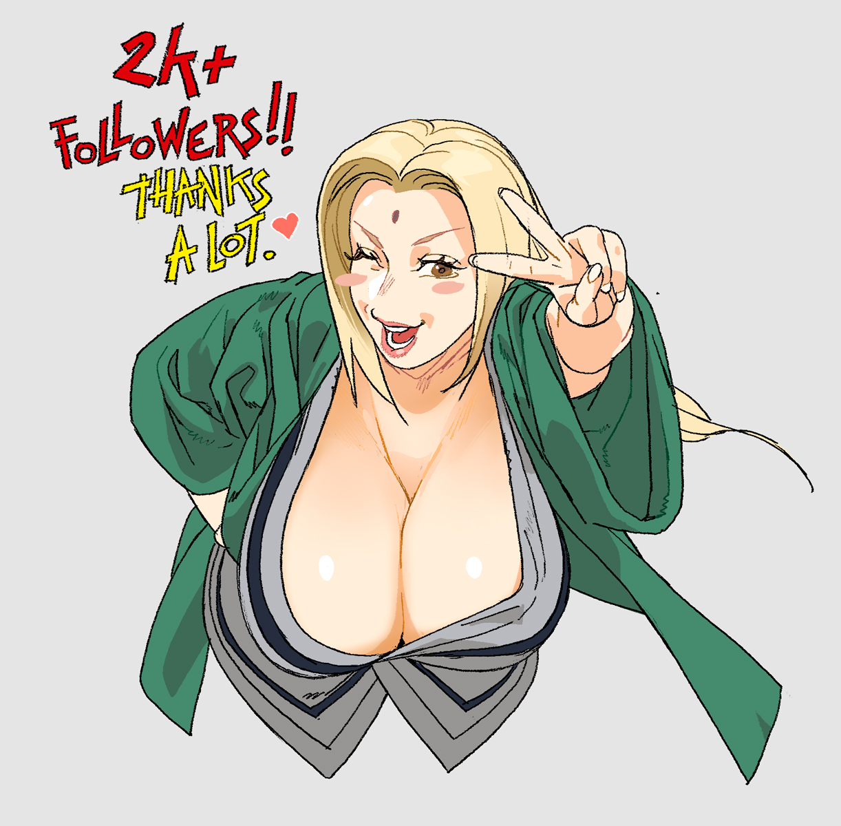 1girls, arched back, bbw, bent over, big breasts, bimbo, blonde hair, blush, boobs, boobs bigger than head, boruto: naruto next generations, breasts, breasts bigger than head, brown eyes, busty, cleavage, clothed, clothing, cute, eyelashes, female, female focus, female only, forehead jewel, forehead mark, fully clothed, gilf, hand on hip, heart, heart symbol, hi res, high resolution, highres, huge breasts, kimono, kroke drilo, large breasts, lips, lipstick, long fingernails, long nails, love heart, makeup, mature, mature female, milf, mommy, mommy milkers, naruto, naruto (classic), naruto (series), naruto shippuden, naruto: the last, one eye closed, open mouth, oppai, peace sign, pink lips, pink lipstick, pinup, ponytail, presenting breasts, robe, shonen jump, shounen jump, shueisha, smile, smiling at viewer, solo, solo female, solo focus, tied hair, tsunade, v, very high resolution, voluptuous, voluptuous female, weekly shonen jump, weekly shounen jump, white nail polish, white nails, wink, winking, winking at viewer, yukata