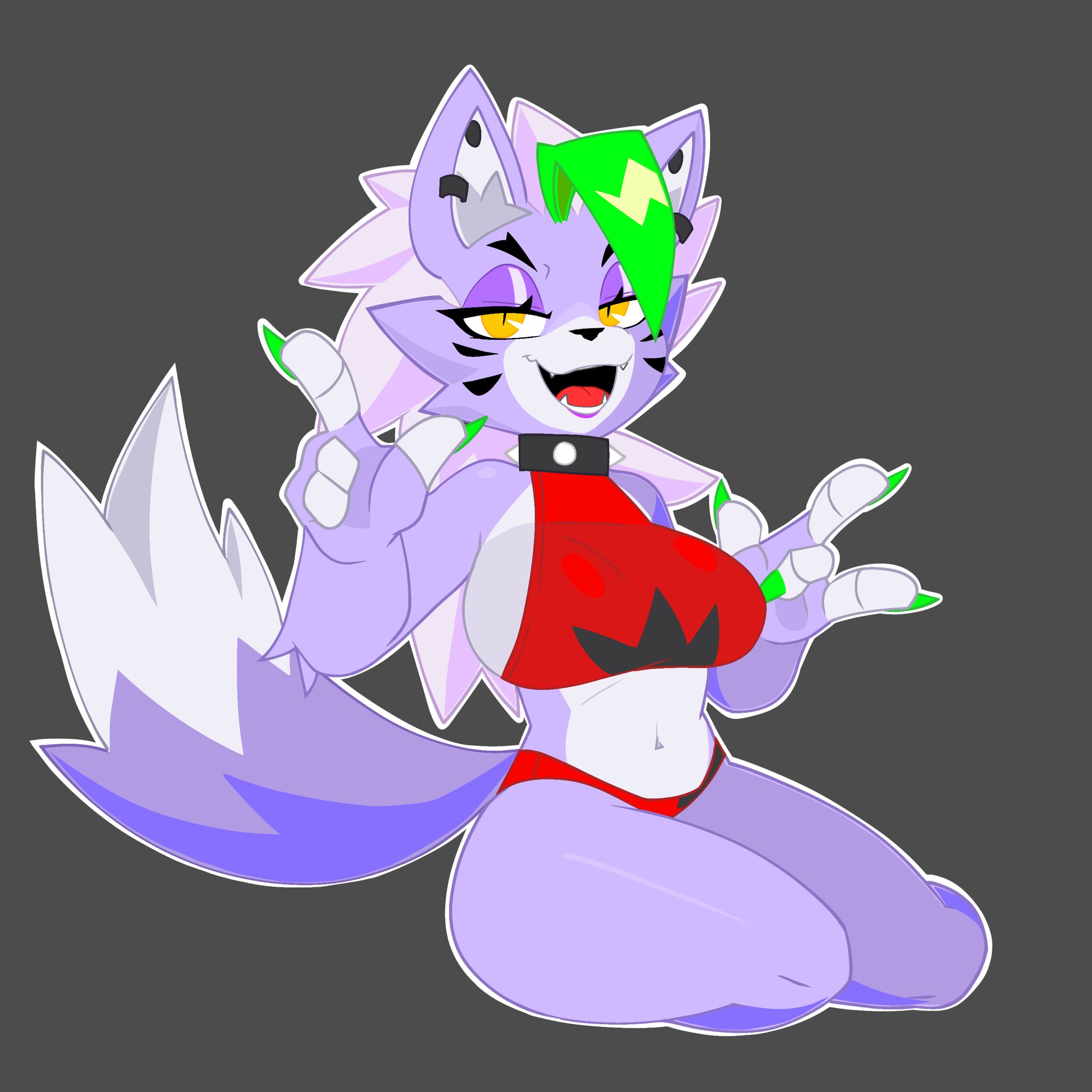 breasts, female, five nights at freddy's, five nights at freddy's: security breach, fnaf, furry, roxanne, roxanne wolf (fnaf), ryuuuk1, solo