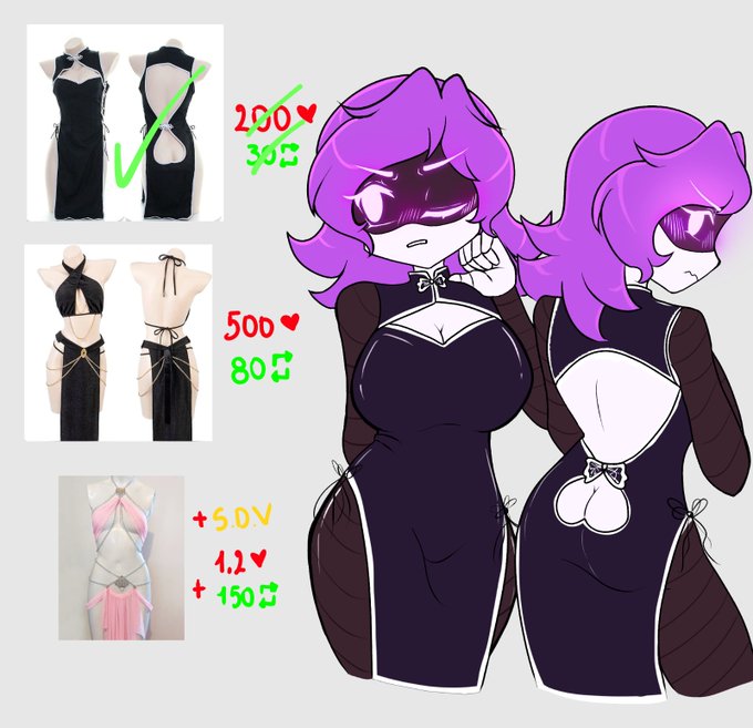 dress, female, female only, glitch productions, murder drones, tagme, uzi (murder drones), vanilletoo