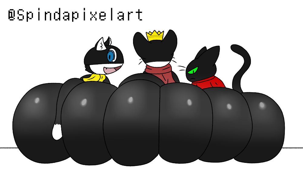 3boys anthro ass ass_focus big_ass big_butt black_body black_fur bottomless bottomless_male bubble_ass bubble_butt butt_focus cait_sith_(ff7) crossover fat_ass fat_butt feline femboy final_fantasy final_fantasy_vii fur furry furry_male furry_only gigantic_ass gigantic_butt huge_ass huge_butt large_ass large_butt looking_away looking_back looking_back_at_viewer male male_only mao_mao:_heroes_of_pure_heart morgana_(persona) persona persona_5 presenting presenting_ass presenting_butt presenting_hindquarters rear_view sheriff_mao_mao_mao sitting sitting_down spindapixelart tail thick_ass thick_butt