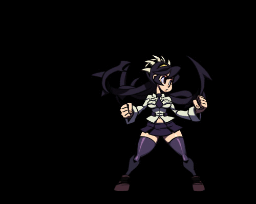 animated, female, filia (skullgirls), forced, pull, samson (skullgirls), skullgirls