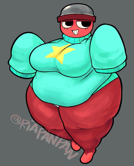 bbw cyan_sweater dandy's_world gigi_(dandy's_world) gives_me_a_boner riapanpan roblox roblox_game smile thighs