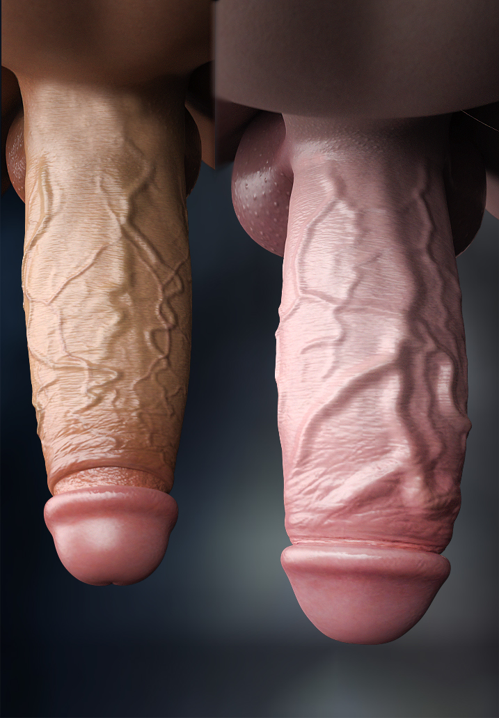 3d ava_(star_periphery) cock_comparison dickgirl eleanor_(star_periphery) futanari large_penis penis star_periphery voidpilgrim