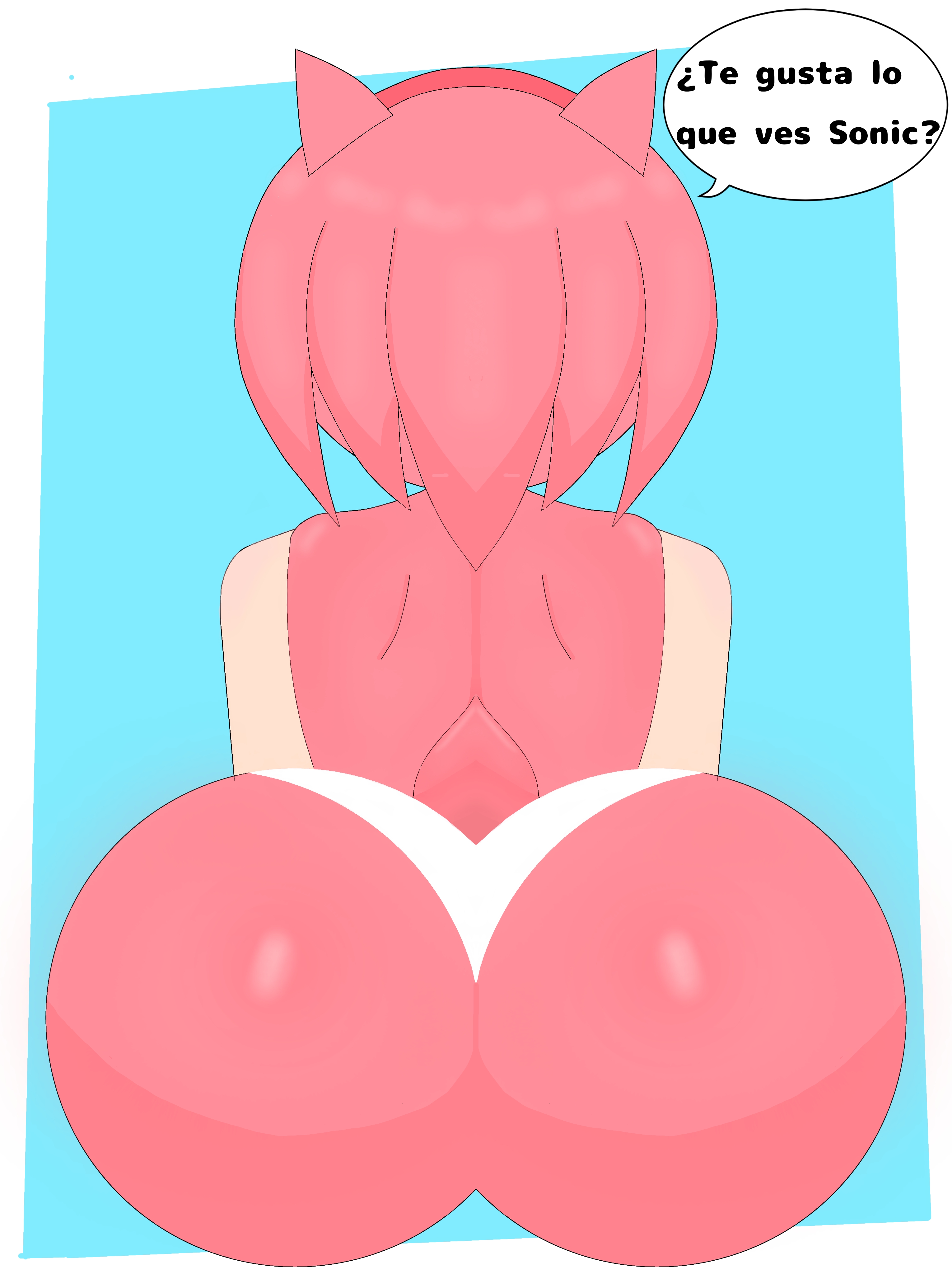 amy rose, amy rose (sonic movie), ass, ass focus, big ass, female, panties, panties only, sonic (series), sonic the hedgehog (series)