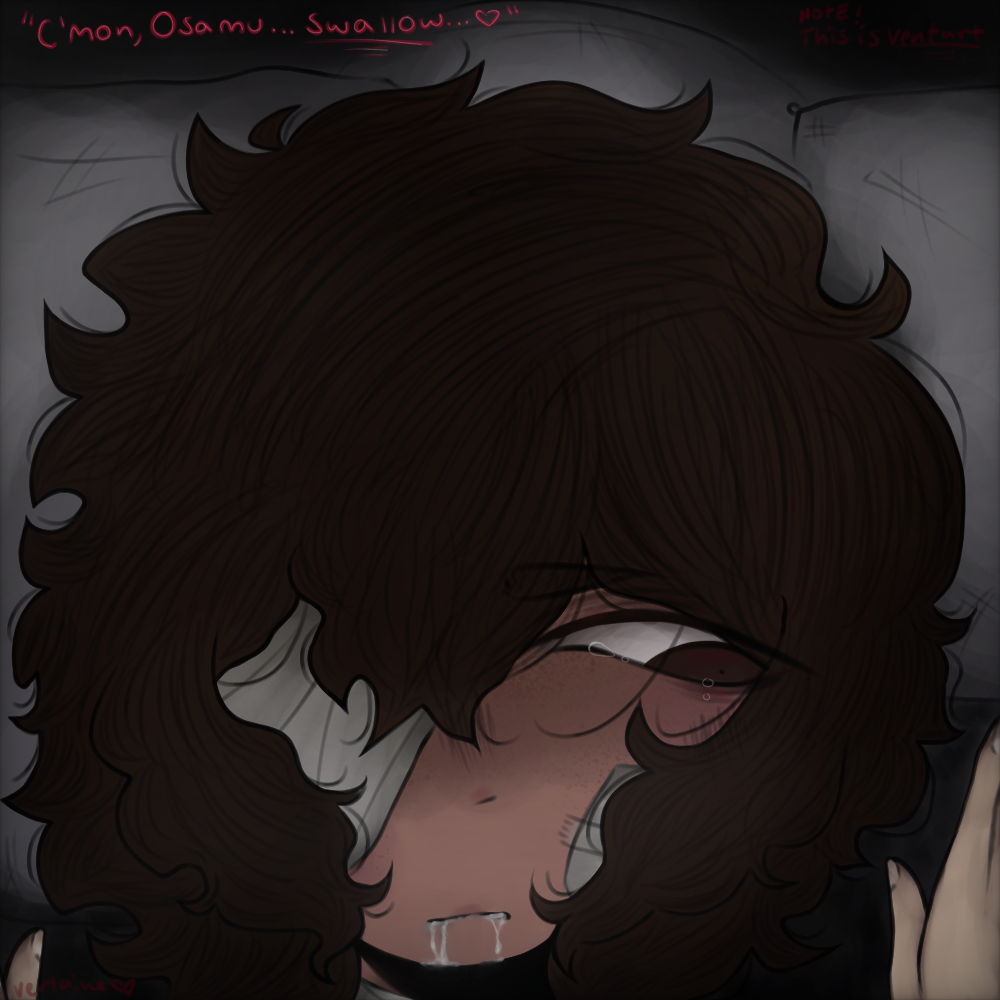 2boys after_oral after_rape bandages brown_eyes brown_hair bungo_stray_dogs bungou_stray_dogs cum cum_in_mouth cum_on_face dazai_osamu forced freckles freckles_on_face gay_rape looking_away male male/male mlm osamu_dazai rape shame tanned_skin tears tears_in_eyes text vent_art yaoi