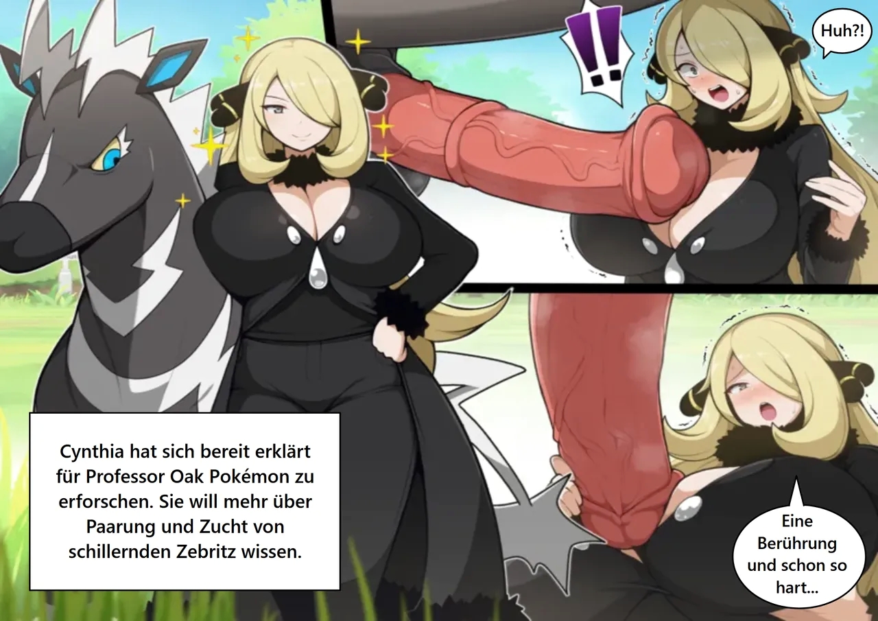 anime, cynthia (pokemon), deutsch, everyday2, german, german text, horsecock, manga, pokeaspie, pokeharlot, pokemon, pokephilia, translated, zebstrika