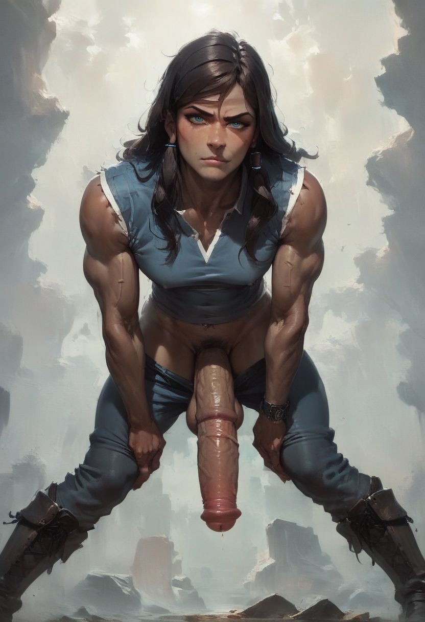 1futa ai_generated avatar_legends babski326 biceps blue_eyes boots clothes_pull cross-laced_footwear dark-skinned_futanari dark_skin flaccid flaccid_penis futa_only futanari hair_tubes horsecock knee_boots korra leaning_forward lips muscular muscular_futanari pants pants_down pants_pull pubic_hair shirt solo solo_futa standing the_avatar the_legend_of_korra torn_clothes torn_pants triceps veiny_penis watch water_tribe