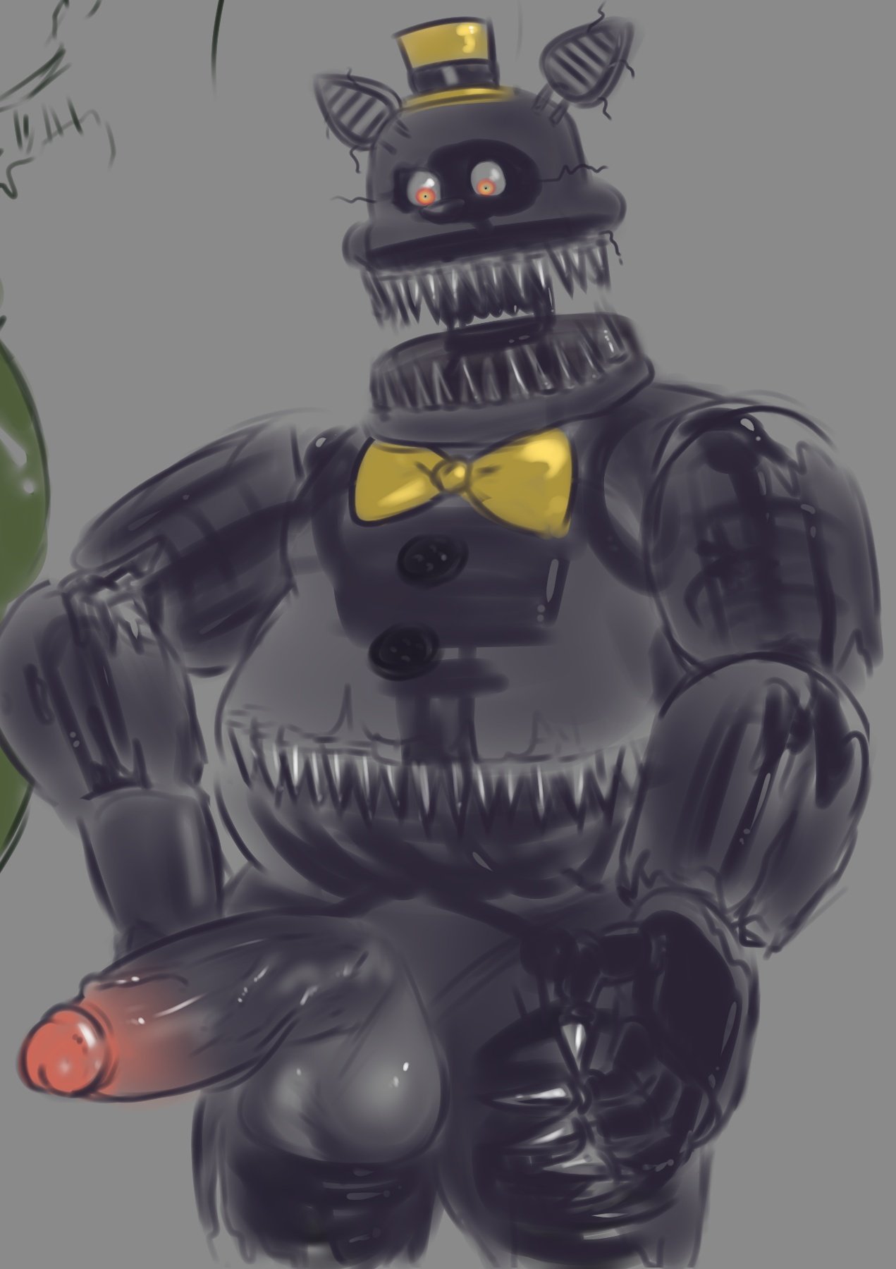 1boy 1male 2023 anthro anthro_focus anthro_only bear big_balls big_cock big_penis big_testicles bow_tie bowtie canon_appearance claws completely_nude endoskeleton erect_penis erection exposed_endoskeleton fangs finger_claws five_nights_at_freddy's five_nights_at_freddy's_4 furry furry_male furry_only glans headgear headwear huge_balls huge_cock huge_testicles humanoid_genitalia humanoid_penis is male male_anthro male_focus male_only mammal mammal_humanoid monster nightmare nightmare_(fnaf) nude nude_male penile penis penis_focus penis_out retracted_foreskin scottgames sharp_teeth sketch solo solo_anthro solo_focus solo_in_panel solo_male stomach_mouth top_hat tugfx8 ursid ursid_humanoid vein veiny_penis