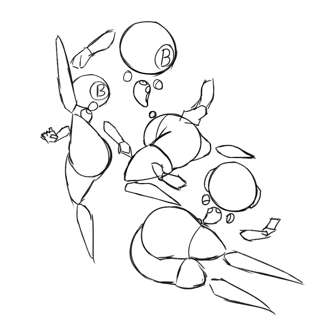 2022 ass_attack b_the_bot b_the_bot_(artist) big_ass biped bubble_butt faceless floating_limbs lifting_leg lowres monochrome multiple_poses no_face original robot robot_boy sketch sketch_page solo spanking_own_ass suggestive thick_thighs