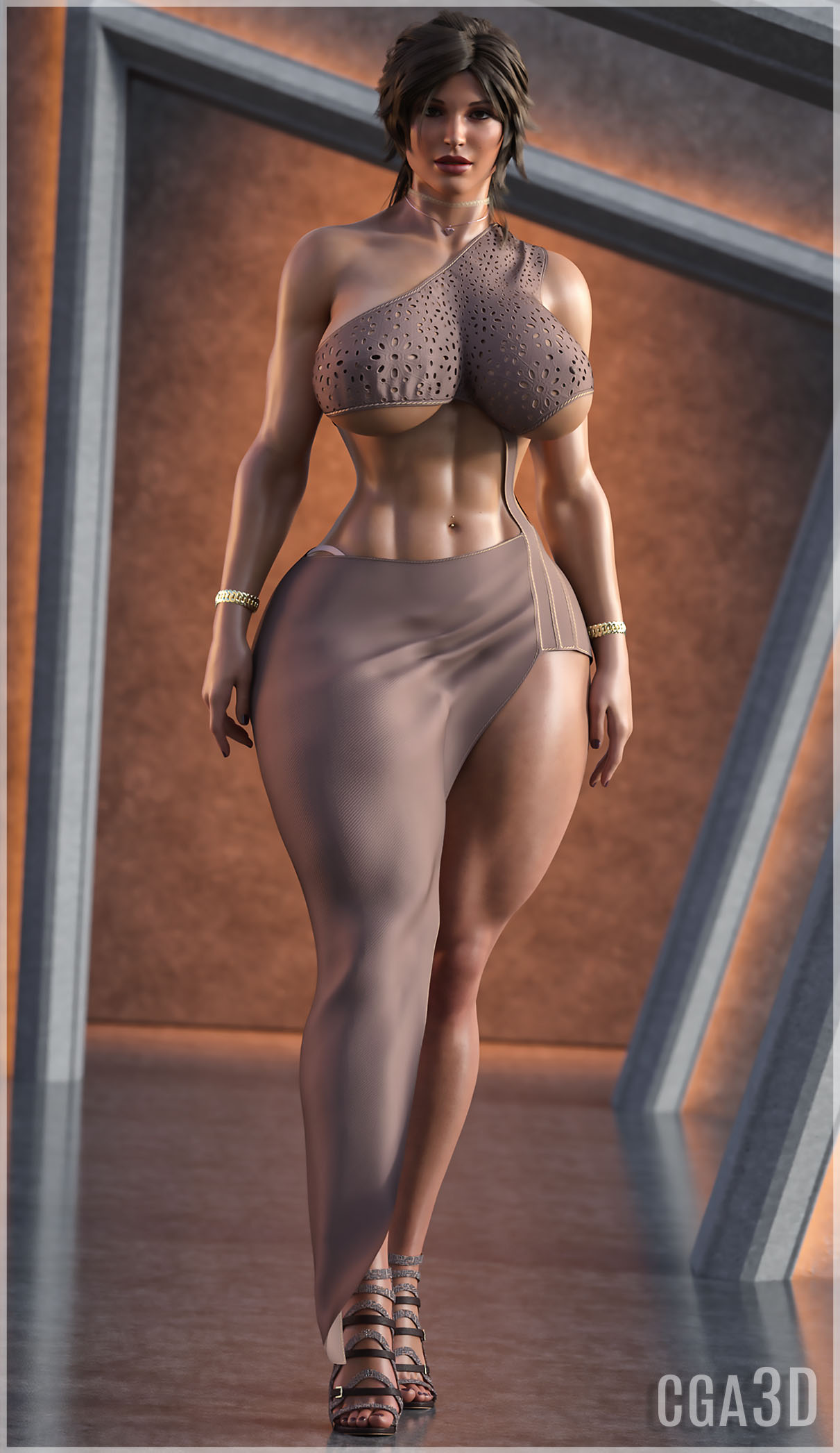 1girls 3d abs biceps big_ass big_breasts breasts british british_female bust busty cga3d chest child_bearing_hips curvaceous curvy curvy_figure dress erotichris eyebrows eyelashes eyes female female_focus hands_up high_heels hips hourglass_figure human lara_croft lara_croft_(survivor) large_breasts legs light-skinned_female light_skin lips looking_at_viewer mature mature_female muscular_female navel navel_piercing necklace plump_lips short_hair simple_background slim_waist solo thick thick_hips thick_legs thick_thighs thighhighs thighs tomb_raider tomb_raider_(survivor) top_heavy voluptuous voluptuous_female waist wide_hips