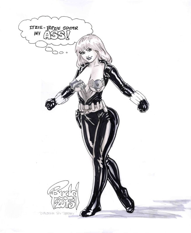 black_widow_(marvel) breasts budd_root dialogue exposed_breasts female nipples superheroine