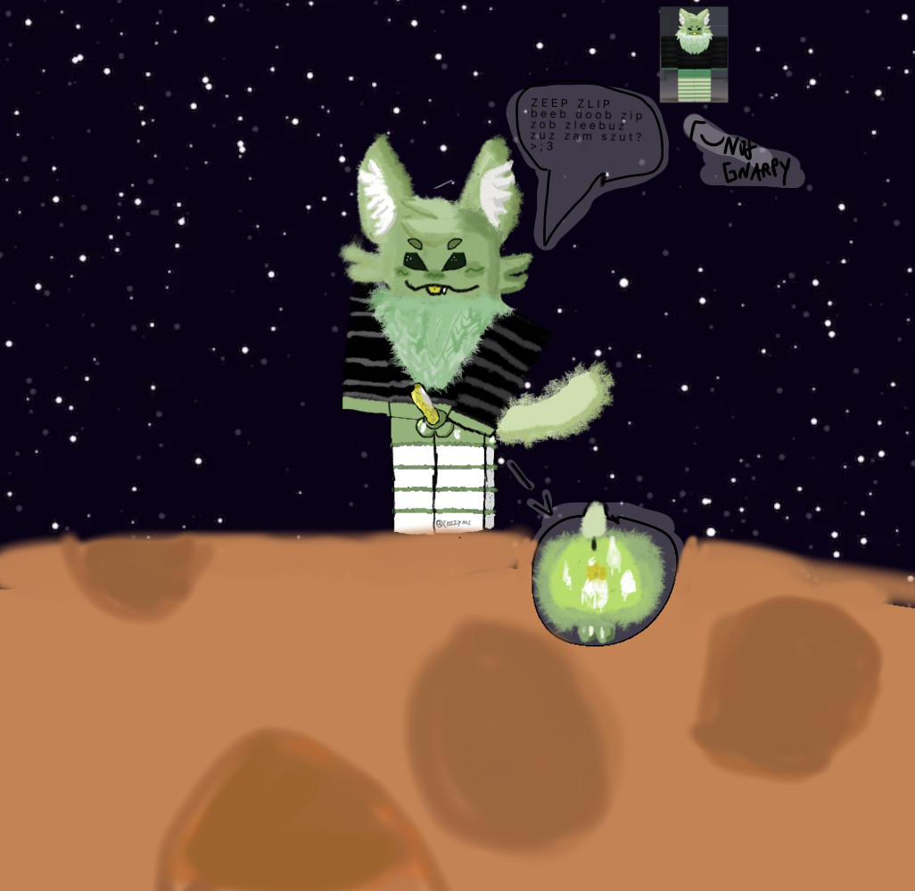 alien anthro ass bodily_fluids butt_focus cum cum_drip cum_in_ass cum_inside cum_on_penis dripping fur genital_fluids genitals green_body green_fur male penis roblox roblox_avatar robloxian solo space