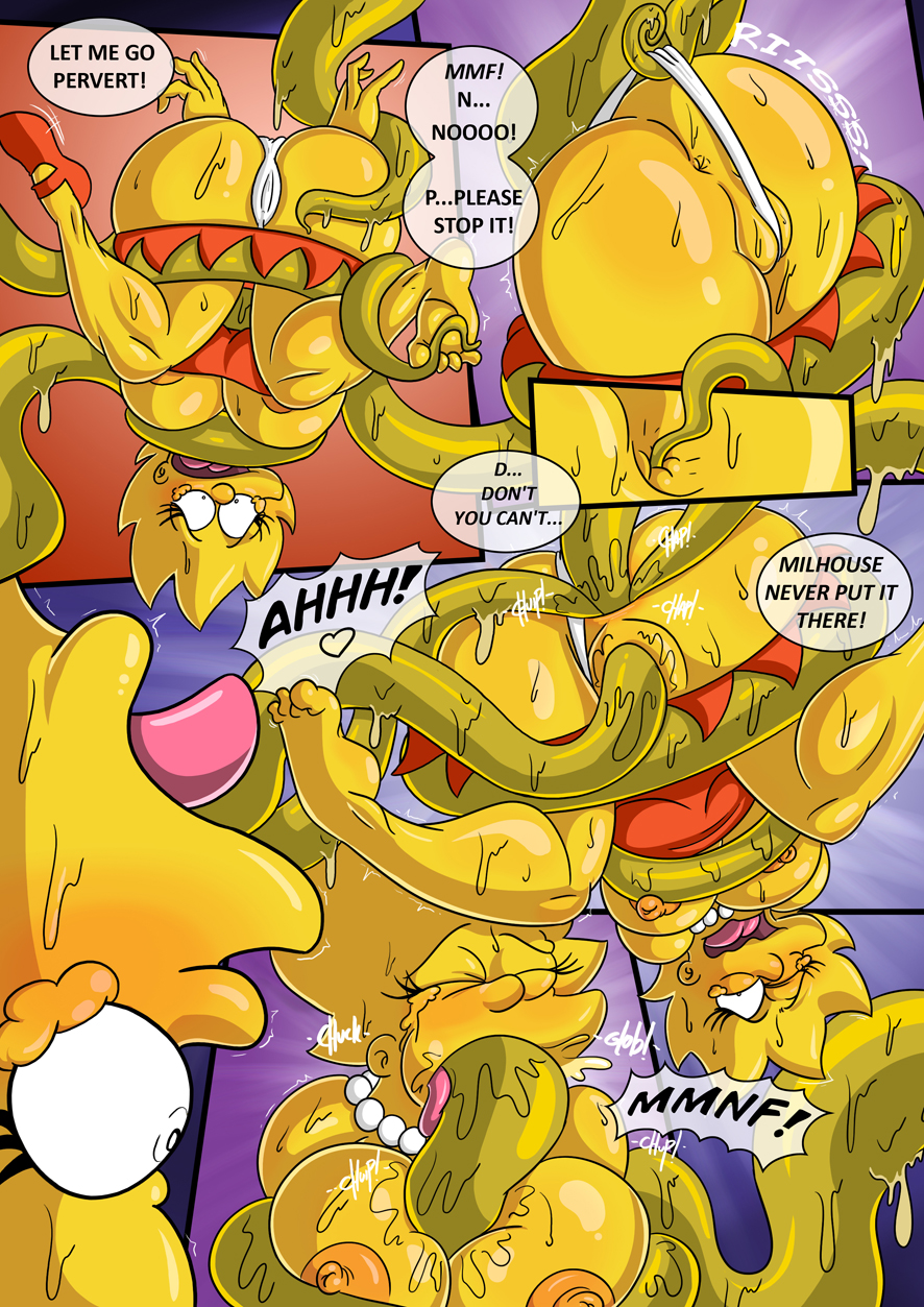 20th_century_studios accurate_art_style aged_up alien anal anal_sex big_breasts breasts cameltoe cleavage clothing comic dialog double_penetration english_text female forced kodos kogeikun lisa_simpson necklace open_mouth oral oral_sex paizuri panties penetration sex slime tentacle text the_simpsons the_simpsons_into_the_multiverse_#1 underwear vaginal_penetration yellow_body yellow_skin