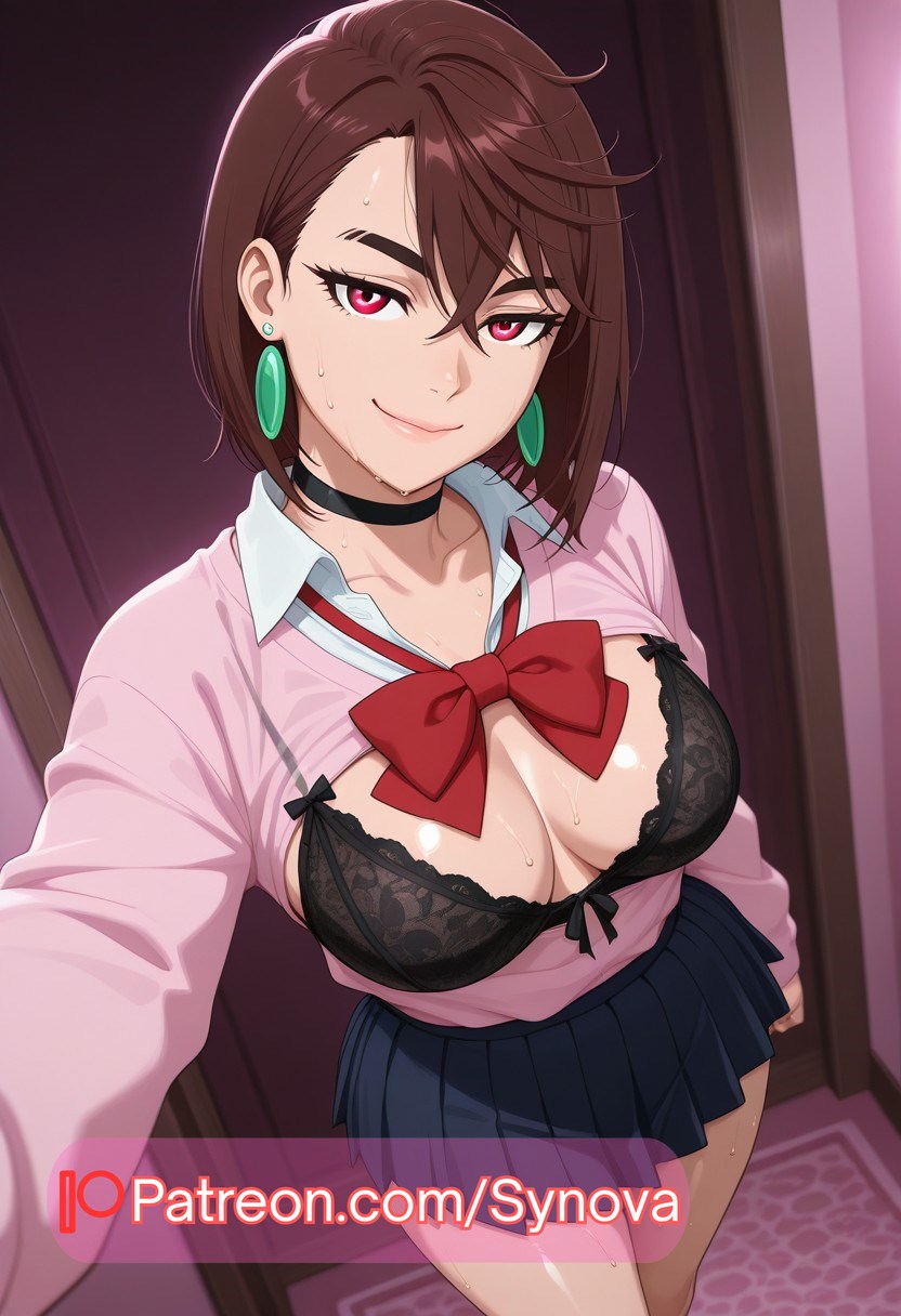 ai generated, ass, ayase momo, big ass, big breasts, breasts, dandadan, female, ryuuziken01, sweat