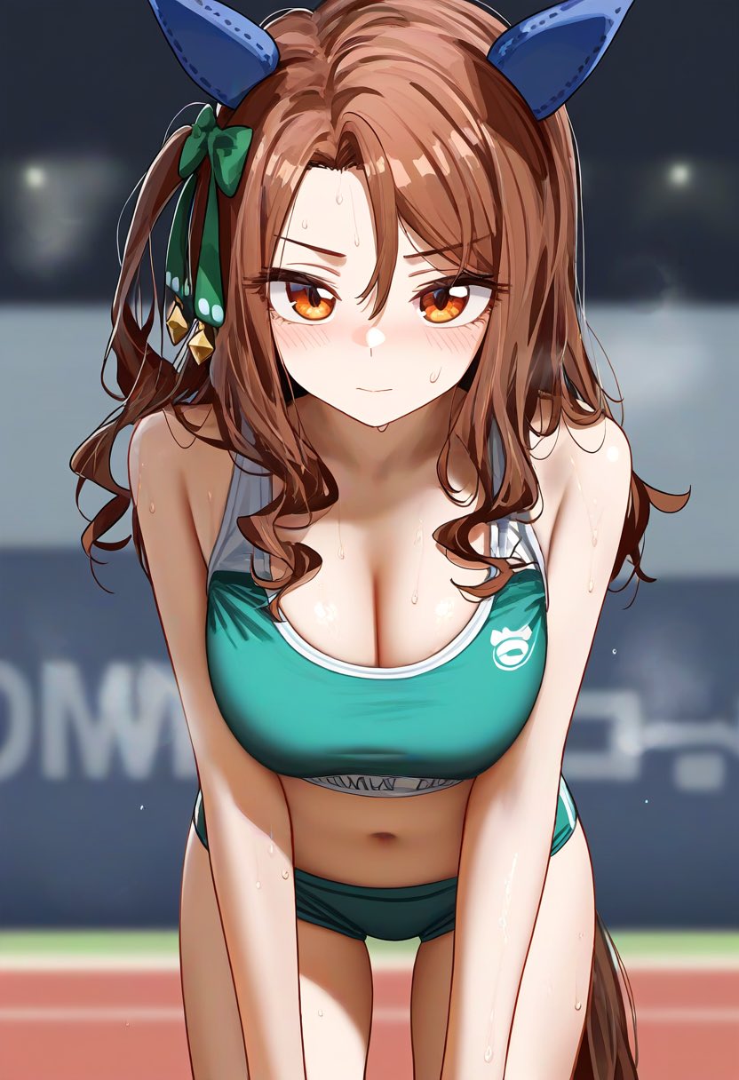 1girls ai_generated animal_ears anthropomorphization artist_request eyes female hair king_halo_(umamusume) legs skin tagme umamusume umamusume_pretty_derby young