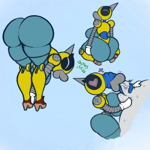 anteater face, big lips, bimbo lips, blowjob, blowjob face, female, female focus, fludd, full body, huge lips, humanoid, humanoid female, hyper lips, lips, male, mario (series), multiple views, nintendo, no humans, not furry, robot, robot girl, slimey art, standing, super mario sunshine, unknown male, unseen face, unseen male face, weapon