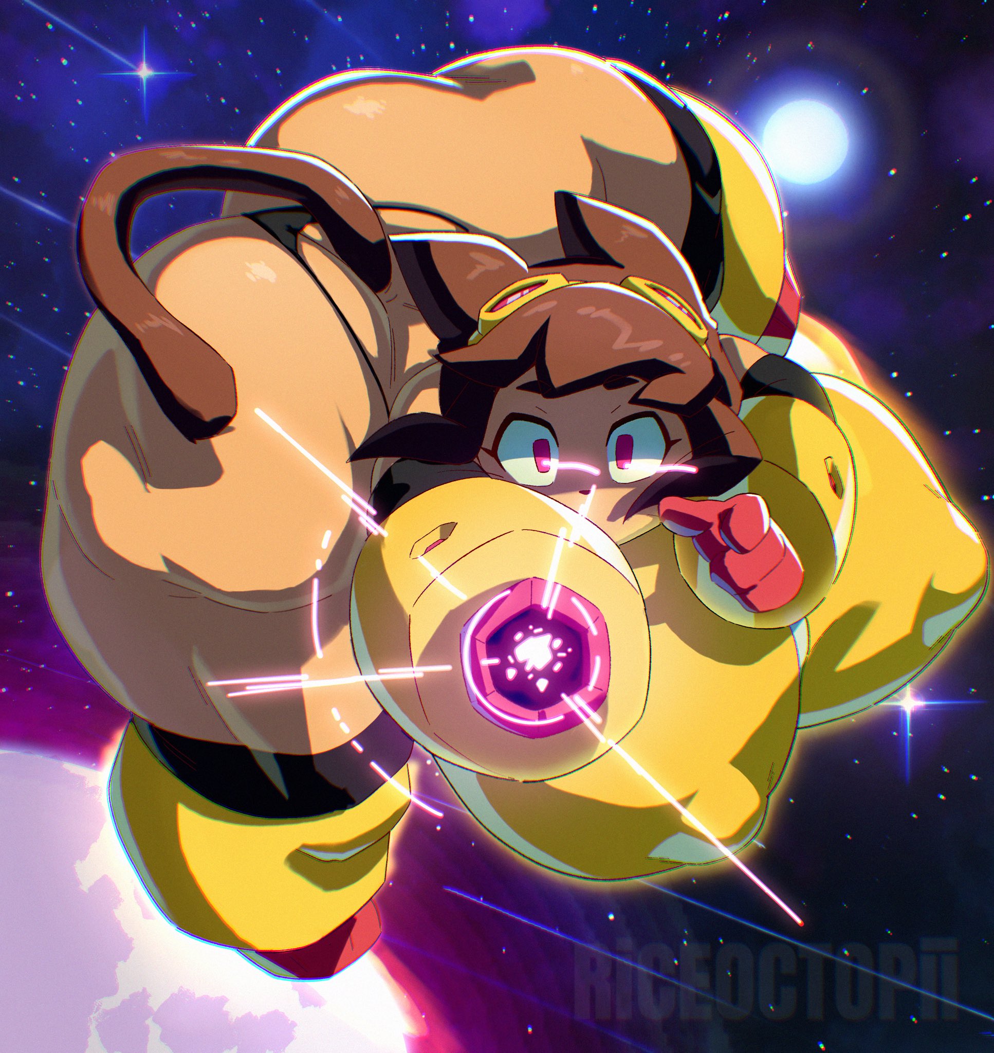 2026, ass, big ass, big breasts, big butt, black panties, bottom heavy, breasts, brown fur, brown hair, bubble ass, bubble butt, cat ears, catgirl, dumptruck ass, erect nipples, fat ass, fat butt, female, female only, gameoverse, glitch productions, huge ass, huge breasts, huge butt, huge thighs, in space, kit (gameoverse), kit bodega, large ass, large breasts, large butt, looking at viewer, nipples, nipples visible through clothing, panties, riceoctopii, solo, tail, thick ass, thick thighs, thong, tight clothing, top heavy, wide hips