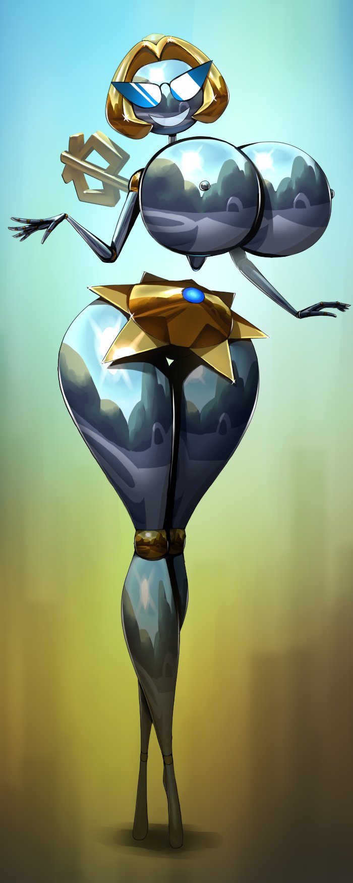 ass_bigger_than_head ass_bigger_than_torso big_breasts bikini bimbo boobs_bigger_than_head boobs_bigger_than_torso breasts breasts_bigger_than_head doll female huge_ass huge_breasts knick_knack league_of_legends narrow_waist noonun orianna permanent_smile smile sunglasses sunnification tagme thick_thighs thighs_bigger_than_head thighs_bigger_than_torso thin_waist transformation white_background wide_hips