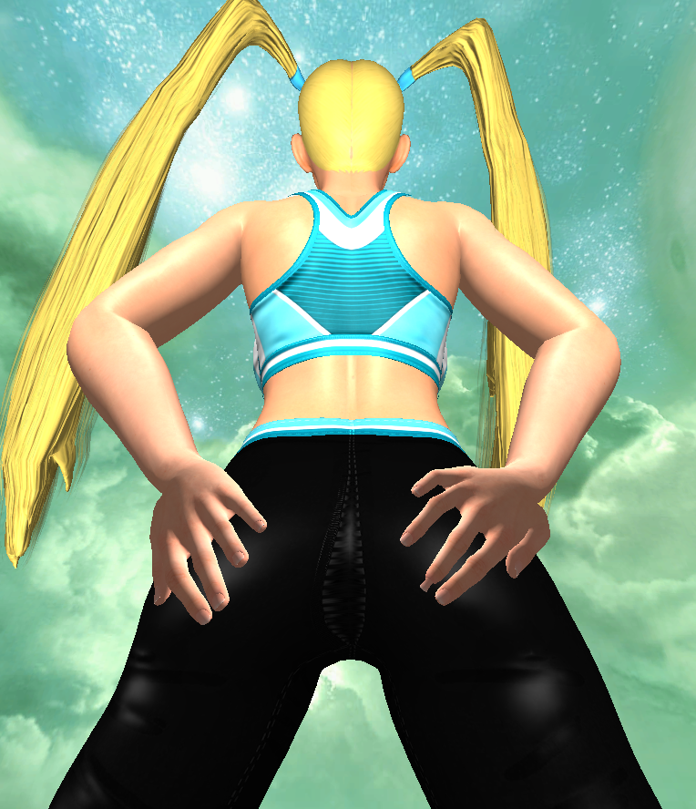 1boy 1girls 1irls asian_female ass_focus ass_shake big_ass blonde_hair blue_eyes grabbing_ass japanese_female leggings misspussyfan rainbow_mika spread_ass street_fighter street_fighter_iii street_fighter_v wrestler