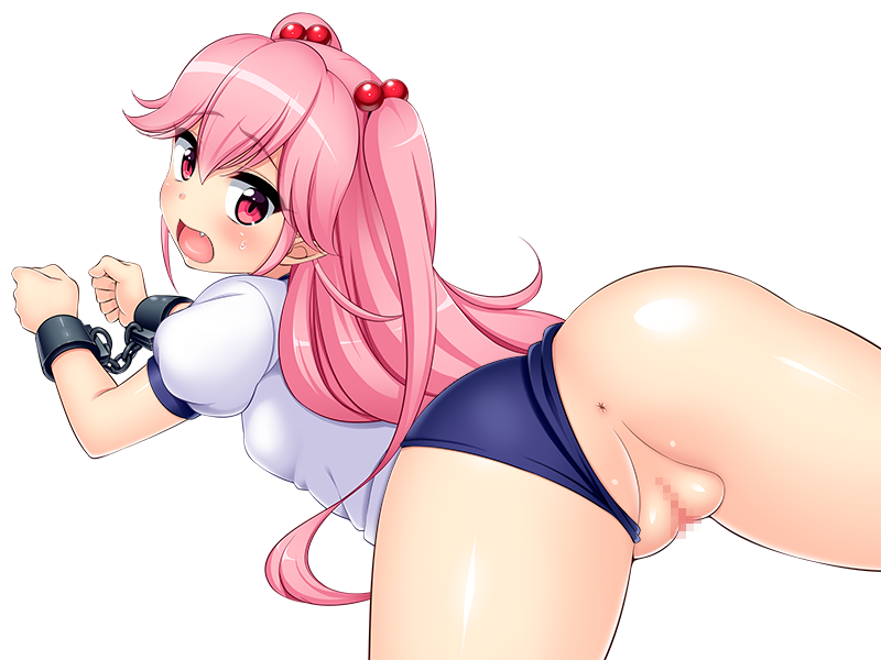 acerola_(naohiro) anal buruma demon_queen_melissa doggy_style game_cg gym_uniform looking_back non-web_source onna_maou_melissa_no_h_na_boukenki pussy_line