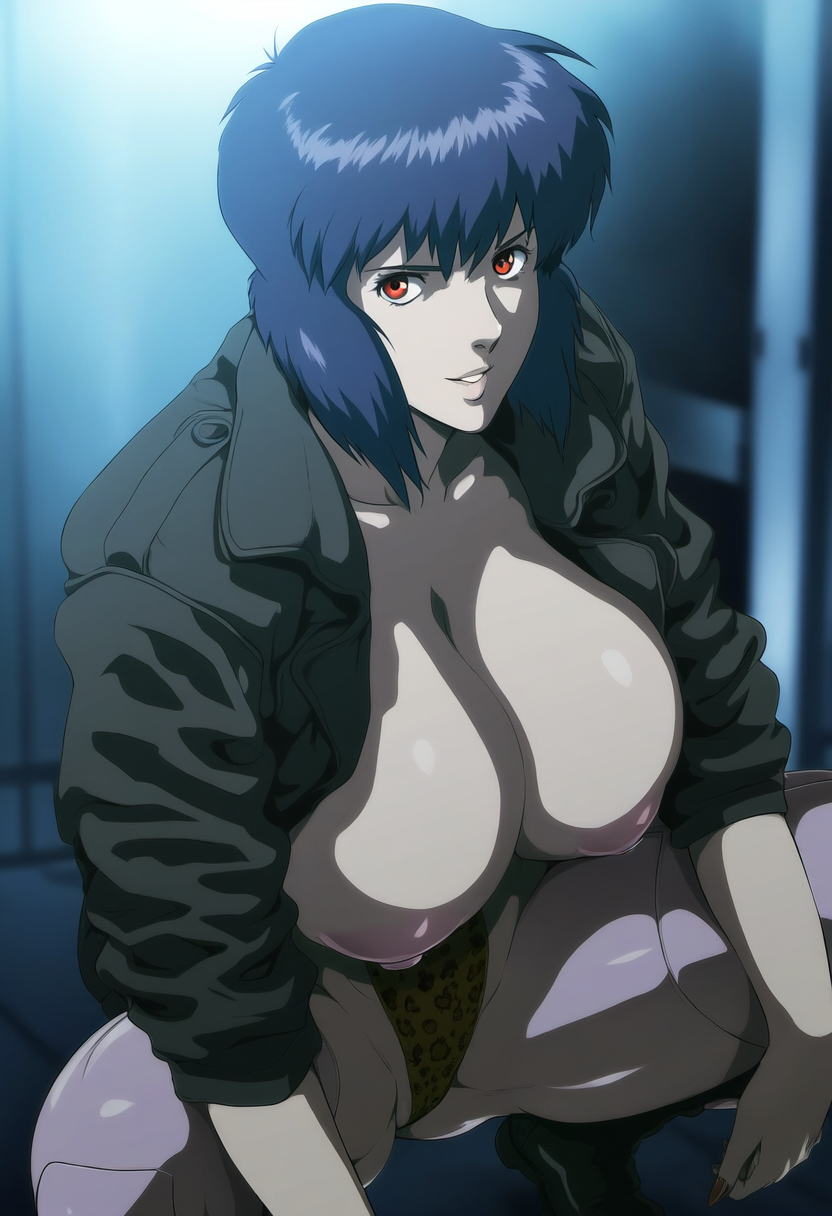 ai_generated asian asian_bimbo asian_female breasts cleavage ghost_in_the_shell kusanagi_motoko large_breasts mature_female 庵螺_満癒