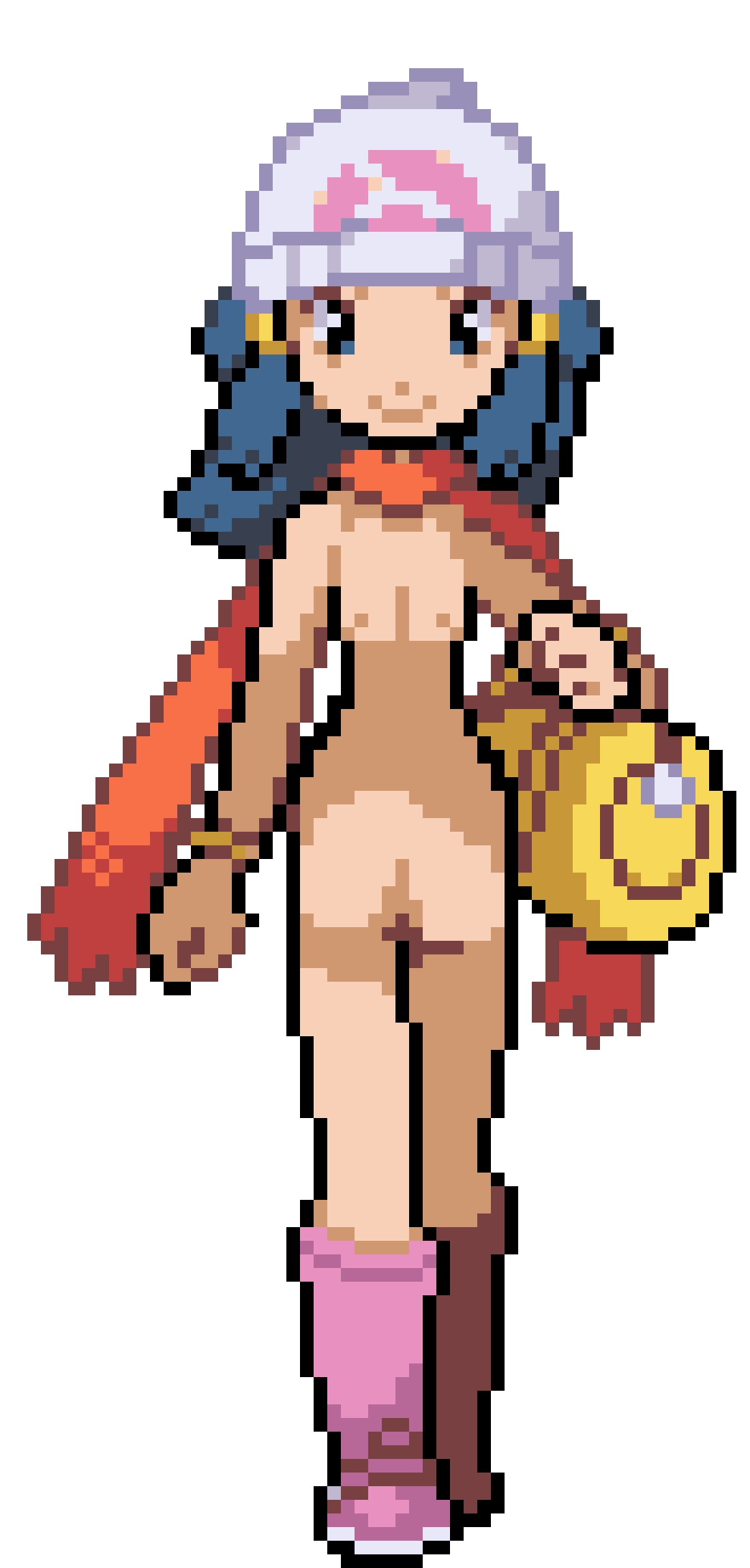 1girls bag beanie beanie_hat blue_eyes blue_hair boots brank012 dawn_(pokemon) facing_forward fair_skin female female_only pixel_art pokemon pokemon_dppt scarf self_upload sprite_edit transparent_background white_girl