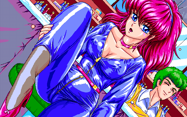 90s d.o. game_cg green_hair hoshi_no_suna_monogatari hoshi_no_suna_monogatari_2 pc98 shima_(d.o.) uncensored