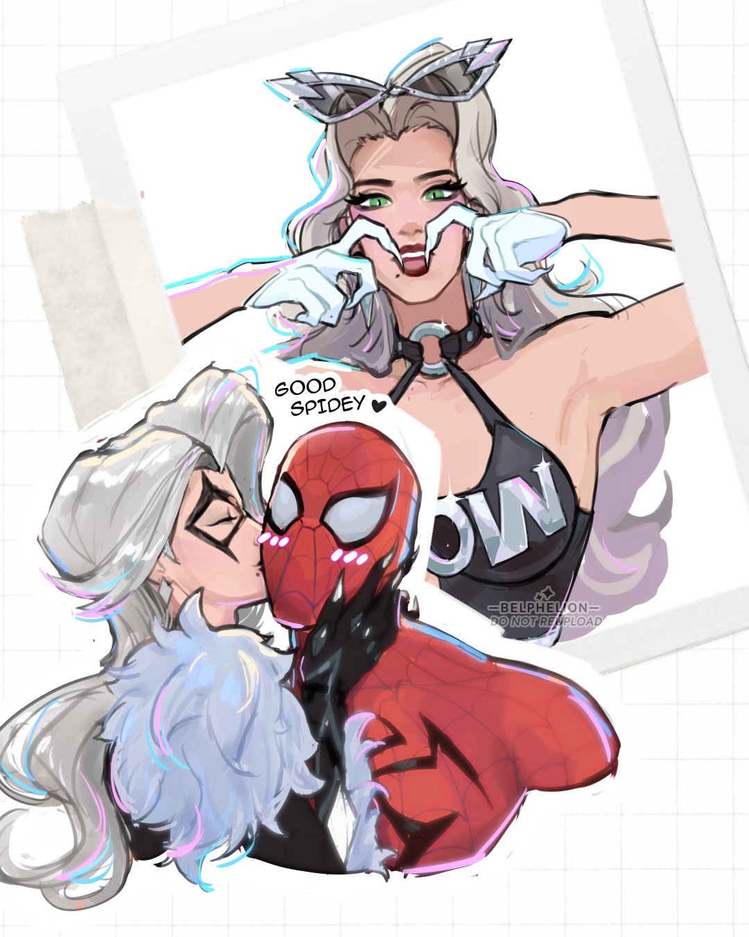 1boy, 1boy1girl, 1girl1boy, 1girls, 2026, 2d, alluring, belphelion, black cat (marvel rivals), black cat (marvel), black cat (urban predator), blush, blushing, blushing male, bodysuit, breasts, clothed, color, colored, couple, couple (romantic), couple love, couple sex, couples, domino mask, duo, earrings, enticing, eyemask, felicia hardy, female, fully clothed, green eyes, kiss, kissing, kissing partner, light skin, light-skinned female, looking at viewer, love, lovers, male, marvel, marvel rivals, mask, masked, masked female, masked male, peter parker, pinup, red lipstick, romantic, romantic couple, romantic sex, seducing, skin tight, spider-man, spider-man (marvel rivals), spider-man (series), straight, superhero, superhero couple, superheroine, teasing, teasing viewer, temptation, tempting, tempting viewer, thief, tight clothes, tight clothing, voluptuous, voluptuous female, white fur, white hair