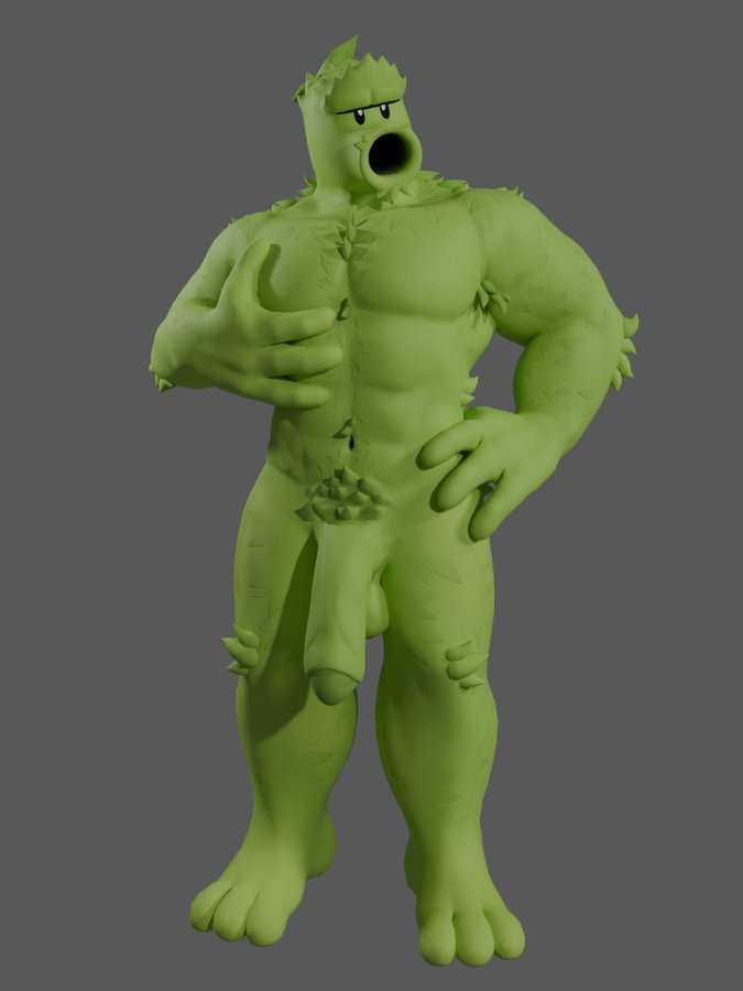 Primal Peashooter (Pvz) Rule 34 Image