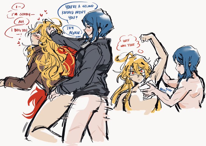 1futa, 1girls, aftercare, armpits, arms up, ass, ass focus, bari (project moon), blue hair, dialogue, dominant female, don quixote (limbus company), female, female focus, fucked senseless, fucked silly, futa on female, futanari, futanari penetrating, hair pull, hair pulling, liliesbloom4me, limbus company, no nipples, project moon, red eyes, sancho (limbus company), sex, sex from behind, sexual intercourse, submissive female, tagme, text, text bubble