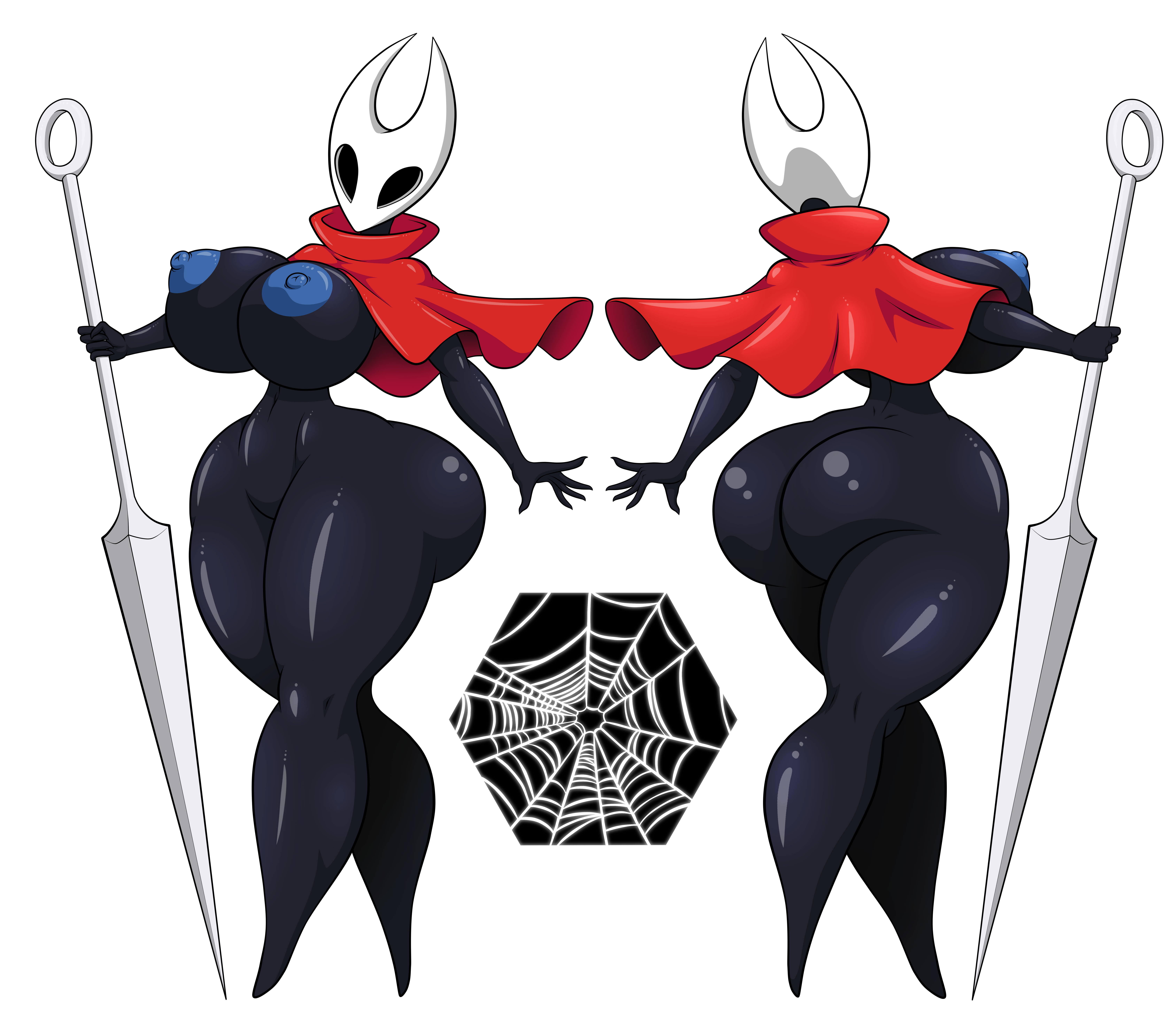 1girls, arachnid, big ass, big breasts, big thighs, black body, black skin, black-skinned female, breasts, curvaceous, curvy, curvy figure, dark skin, dark-skinned female, digital media (artwork), female, hips, hollow knight, hollow knight: silksong, hornet (hollow knight), hourglass figure, huge ass, huge breasts, huge thighs, humanoid, large ass, large breasts, large thighs, legs, mature, mature female, slim waist, spider, thegeckodemon, thegeckoninja, thick, thick hips, thick legs, thick thighs, thighs, voluptuous, waist, wide hips, wide thighs