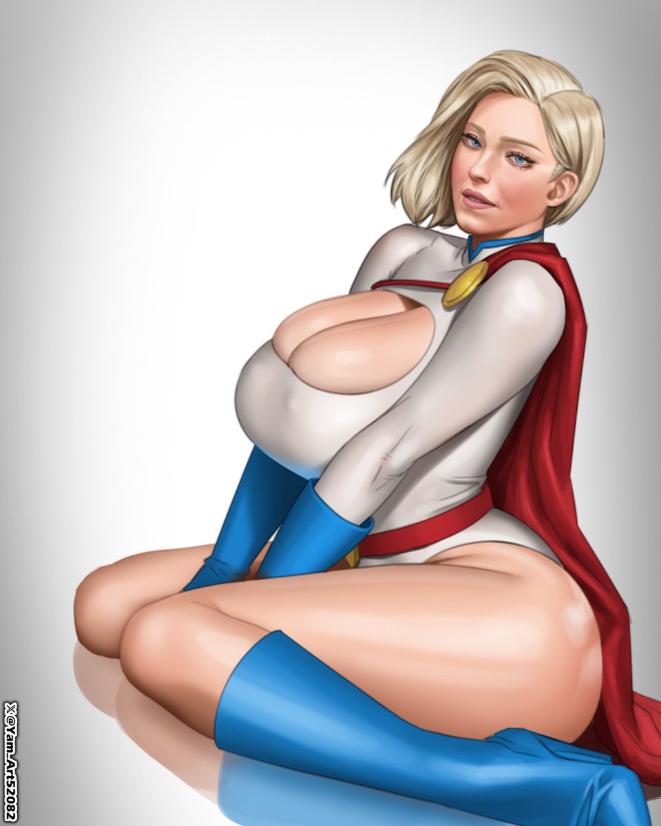 1girls, actress, alternate ass size, alternate breast size, ass, big ass, big breasts, blonde female, blonde hair, blonde-haired female, blue gloves, blue legwear, breasts, cape, celebrity, cleavage, cleavage cutout, cosplay, dc, dc comics, female, female only, gloves, huge breasts, huge thighs, kneeling, large ass, large breasts, light-skinned female, nipple bulge, on knees, power girl, power girl (cosplay), real person, short hair, solo, superman (series), sydney sweeney, thick ass, thick thighs, voluptuous, voluptuous female, white female, wide hips, yam art