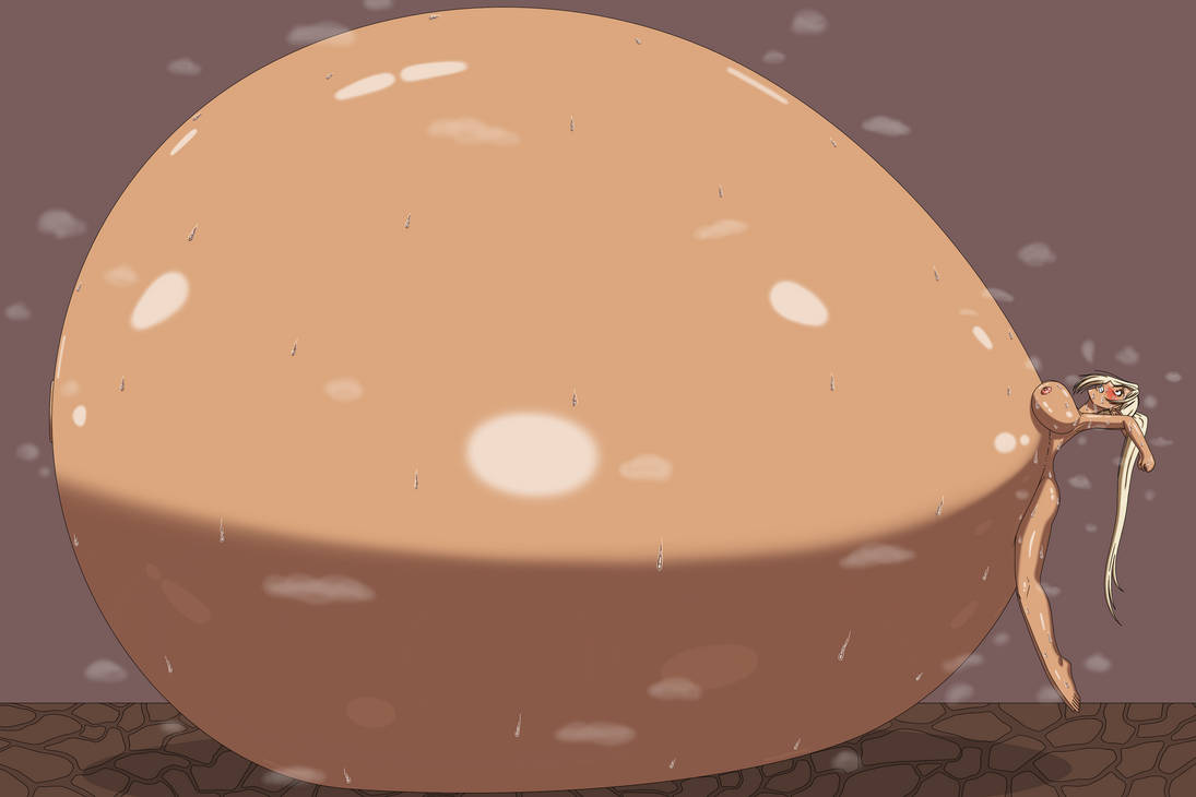 belly_expansion belly_inflation blonde_female blonde_hair blush breasts cloe_(kuroinu) dark-skinned_female dark_elf dark_elf_female elf elf_female female female_focus female_only hyper_belly hyper_pregnancy in_pain kuroinu_~kedakaki_seijo_wa_hakudaku_ni_somaru~ naked_female nude_female pain ponytail pregnancy pregnant seijirokanda