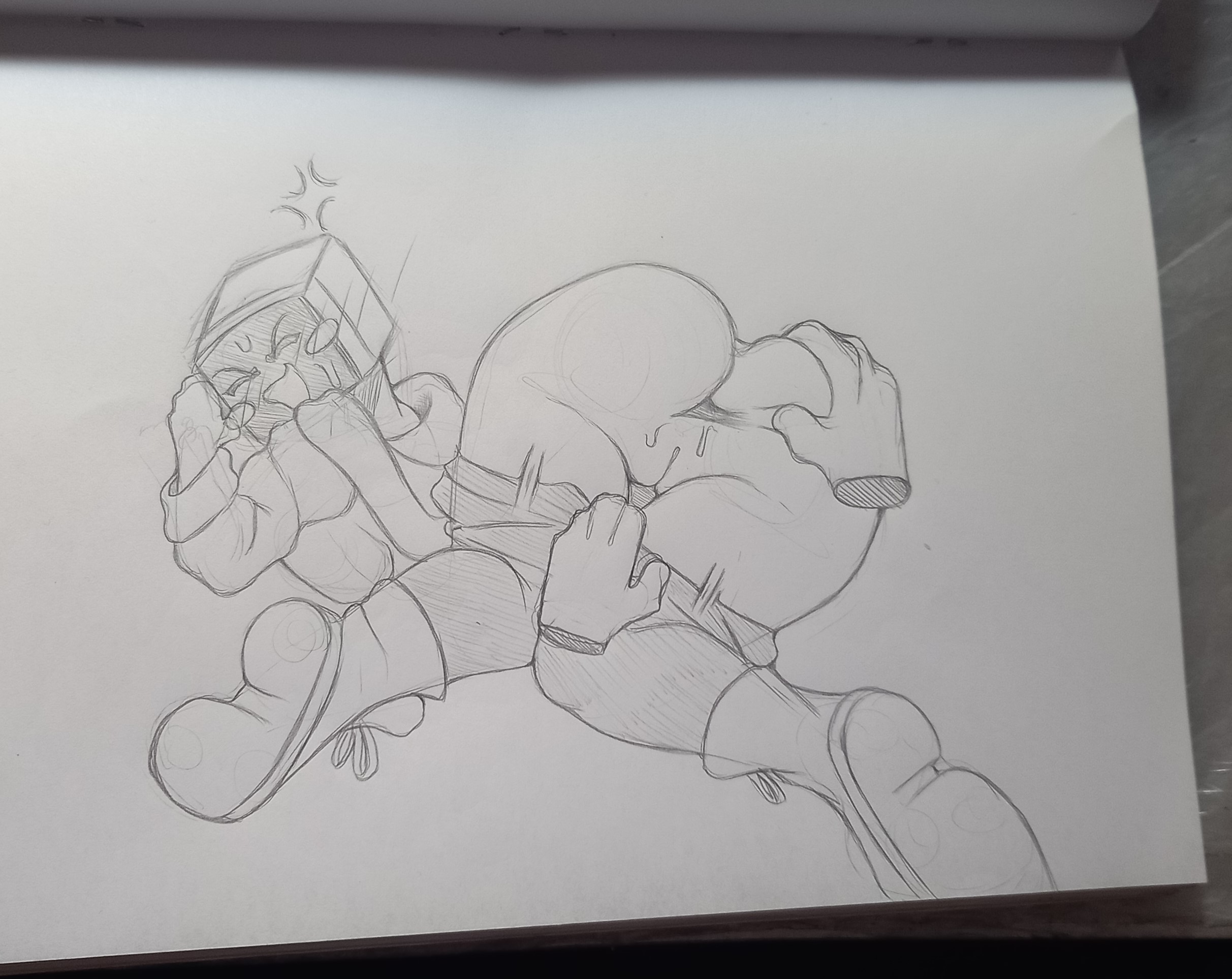 4chan, anger vein, anus, ass, butt, drawfag, female, minbitt, pencil (artwork), pussy, screen face, sketch, spread anus, spread ass, spreading ass, traditional media (artwork), youtuber