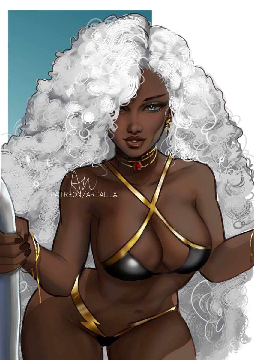1girls marvel ororo_munroe solo solo_female storm_(x-men) x-men