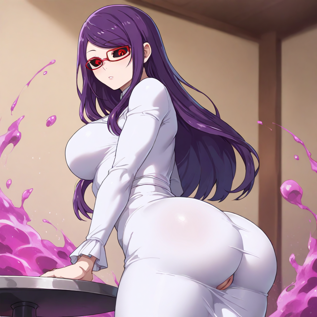 big_ass big_breasts kamishiro_rize purple_hair tokyo_ghoul