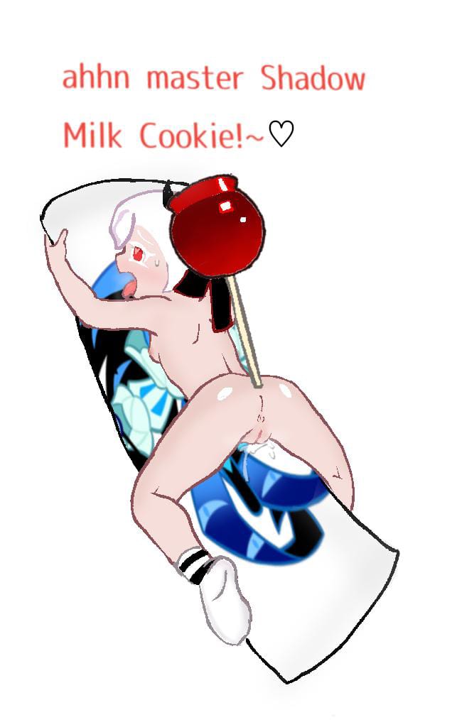 blush, body pillow, candy apple cookie, cookie run, cookie run kingdom, fangirl, female, humping pillow, love, pussy, pussy juice, shadow milk cookie, tongue, tongue out