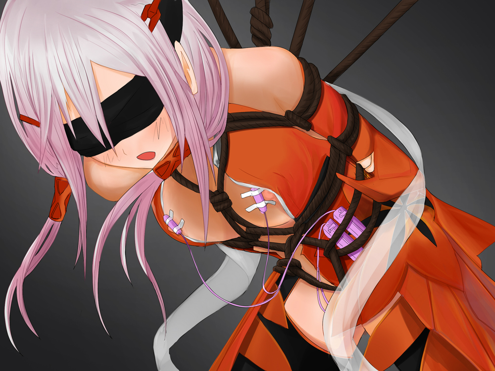 blindfold bondage bondage bondage breasts female guilty_crown nipples rope vibrator yuzuriha_inori