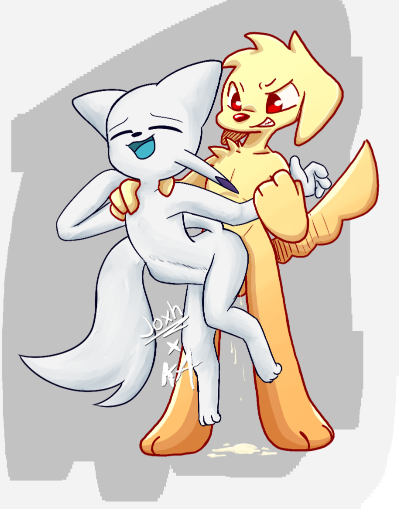 anthro artist_collaboration artist_name ass balls bird_dog bodily_fluids bulge bulge_from_behind canid canine canis cum cum_inside digital_media_(artwork) domestic_dog duo ears_up female floppy_ears fluffy fluffy_tail from_behind_position fur genital_fluids genitals golden_retriever grabbed guardian_spirit hair helpless hunting_dog joxh kamume833 lifted_up looking_pleasured male male/female male/male male_penetrating mammal microsoft nude open_mouth ori_(series) penetration penile penis rafa_(rekku484) retriever sex shaded simple_background smile sol_(joxh) tail text trapped vaginal_penetration vaginal_penetration white_body white_fur xbox_game_studios yellow_body yellow_fur