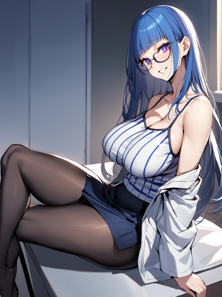 1girls 2ndh_r ai_generated big_breasts civitai female female_focus female_only glowing_eyes grace_(meido-sama) huge_breasts kimi_wa_meido-sama large_breasts looking_at_viewer oppai purple_eyes tagme voluptuous voluptuous_female