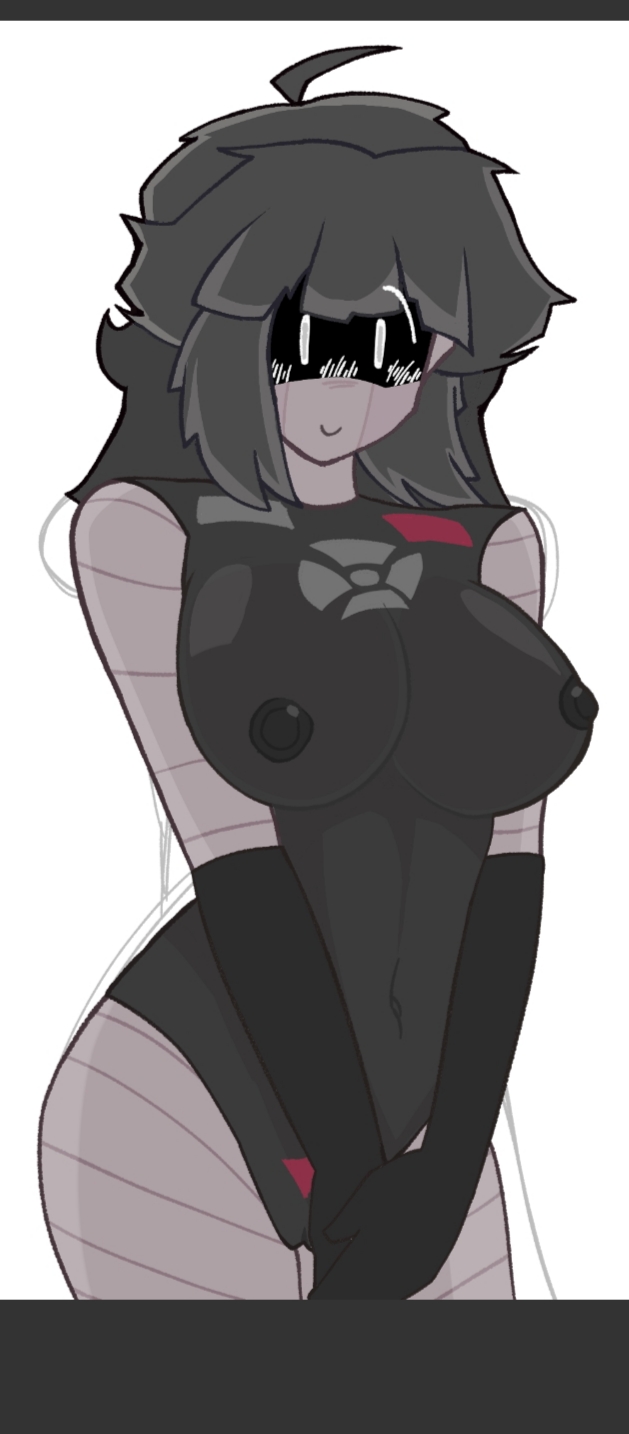 battle for bfdi, battle for dream island, battle for dream island again, bfb, bfdi, black hair, boobs, breasts, gijinka, naked, naked female, nude, nude female, object show, object shows, remote (bfdi), robot, sketch, solo female, the power of two, tornedpaper
